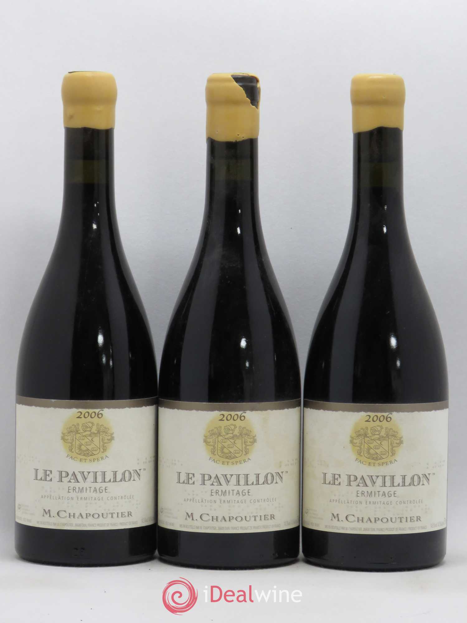 Hermitage Ermitage Le Pavillon Chapoutier 2006 - Lot de 3 bouteilles - 0