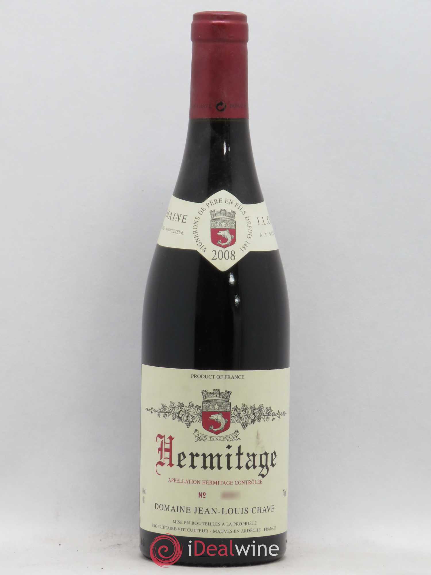 Hermitage Jean-Louis Chave 2008 - Lot de 1 bouteille - 0