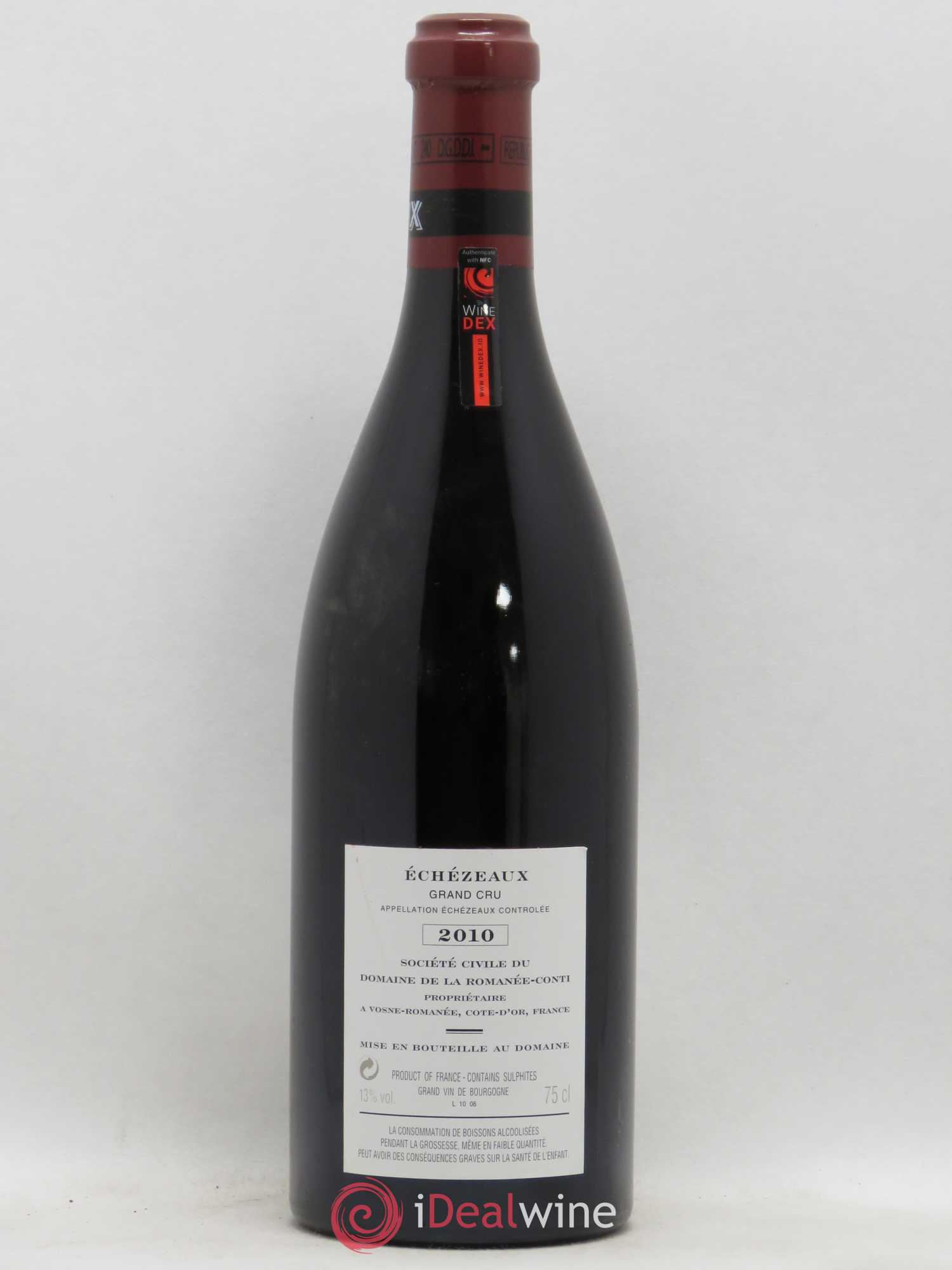 Echezeaux Grand Cru Domaine de la Romanée-Conti 2010 - Lot de 1 bouteille - 1