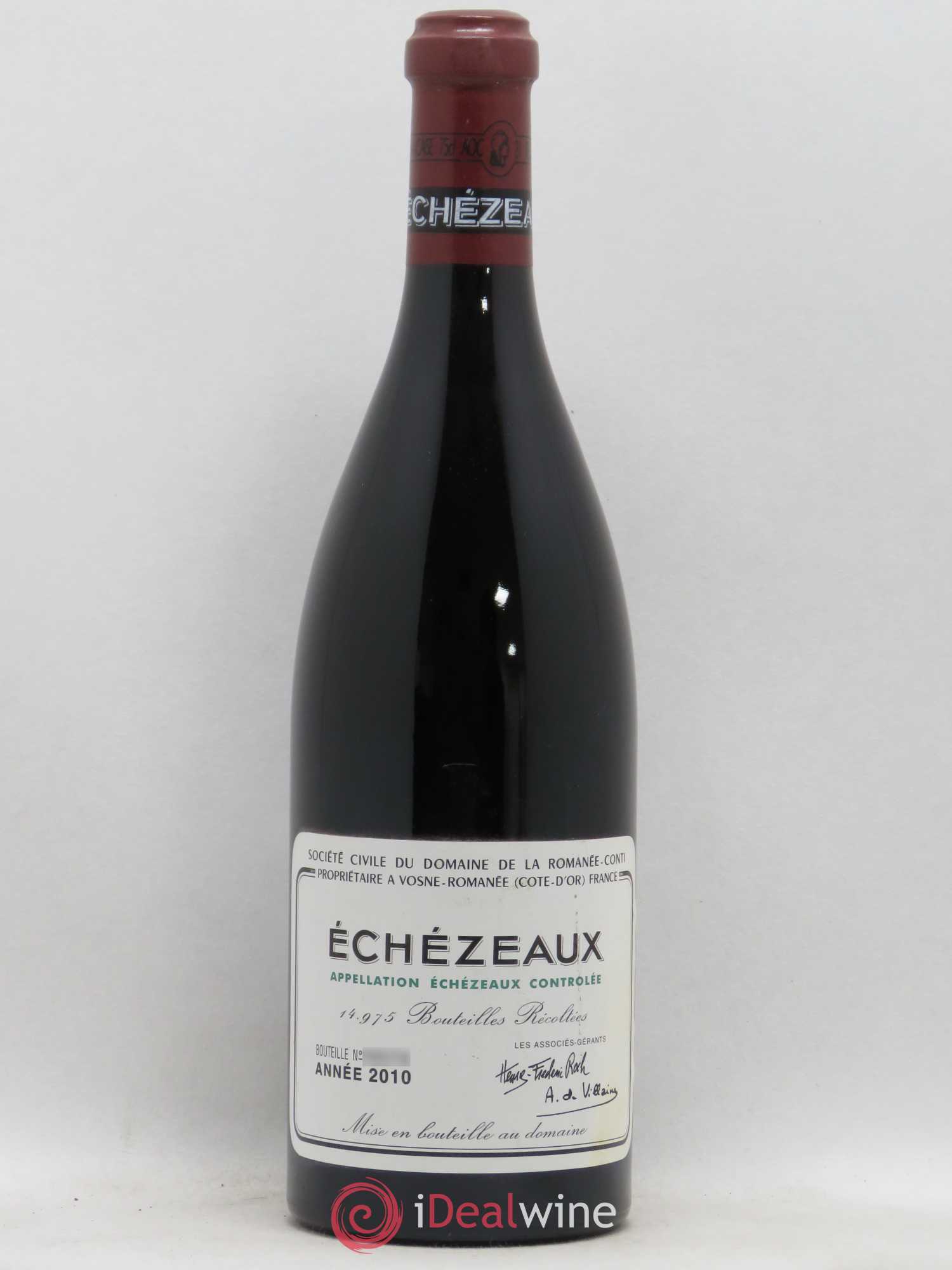 Echezeaux Grand Cru Domaine de la Romanée-Conti 2010 - Lot de 1 bouteille - 0