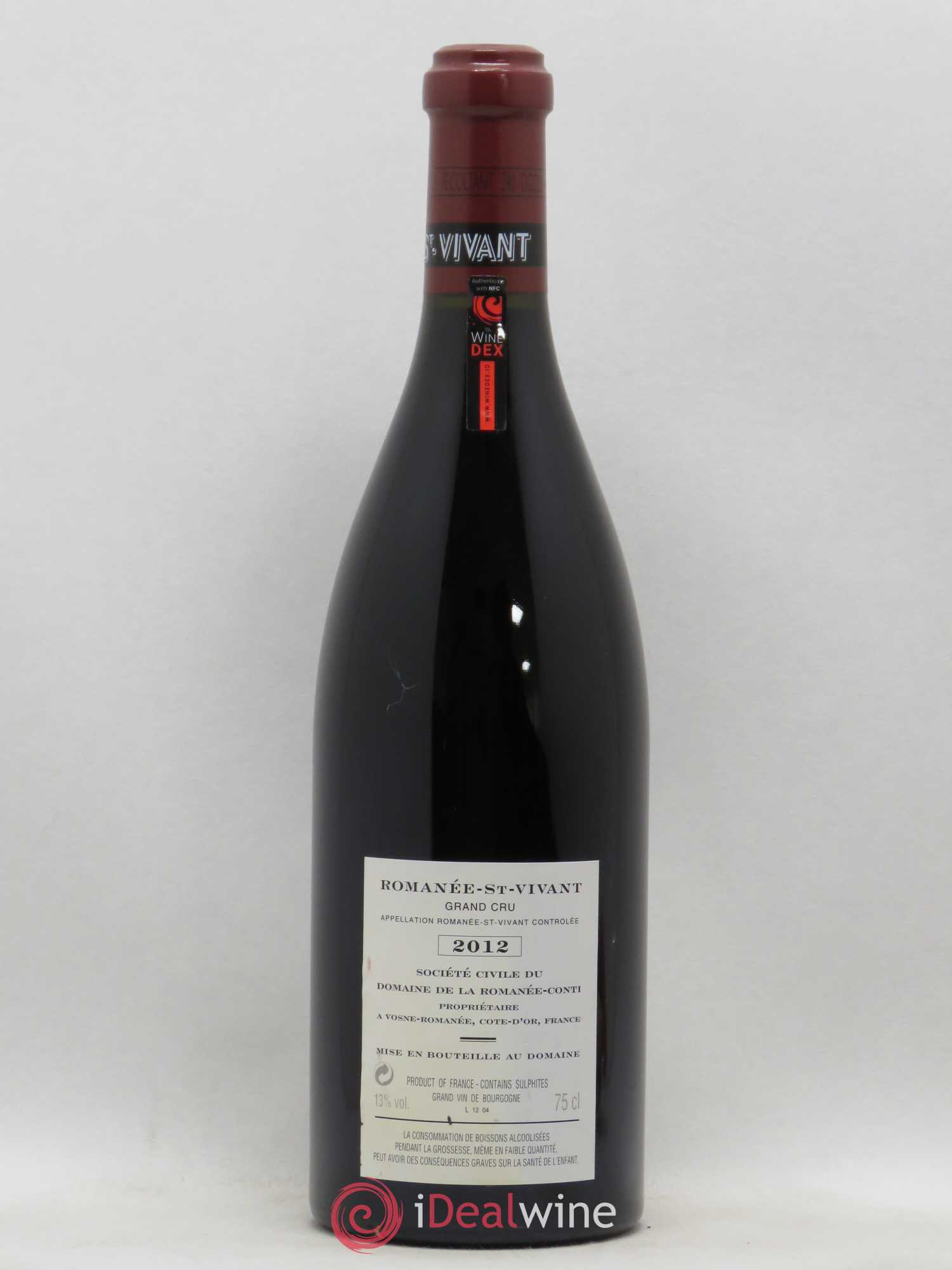 Romanée-Saint-Vivant Grand Cru Domaine de la Romanée-Conti 2012 - Lot de 1 bouteille - 1