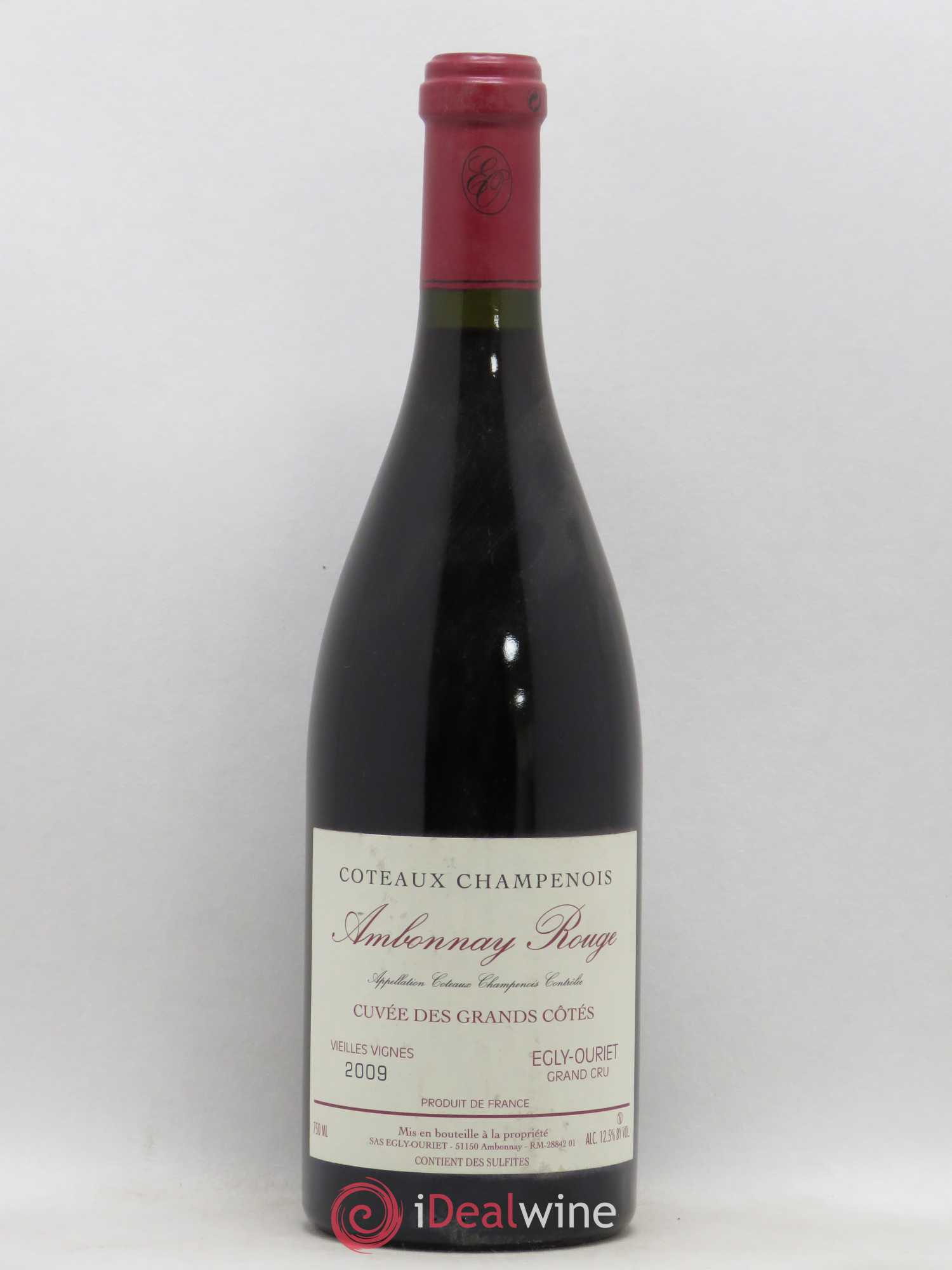 Ambonnay Cuvée des Grands Côtés VV Grand Cru Egly-Ouriet 2009 - Lot de 1 bouteille - 0