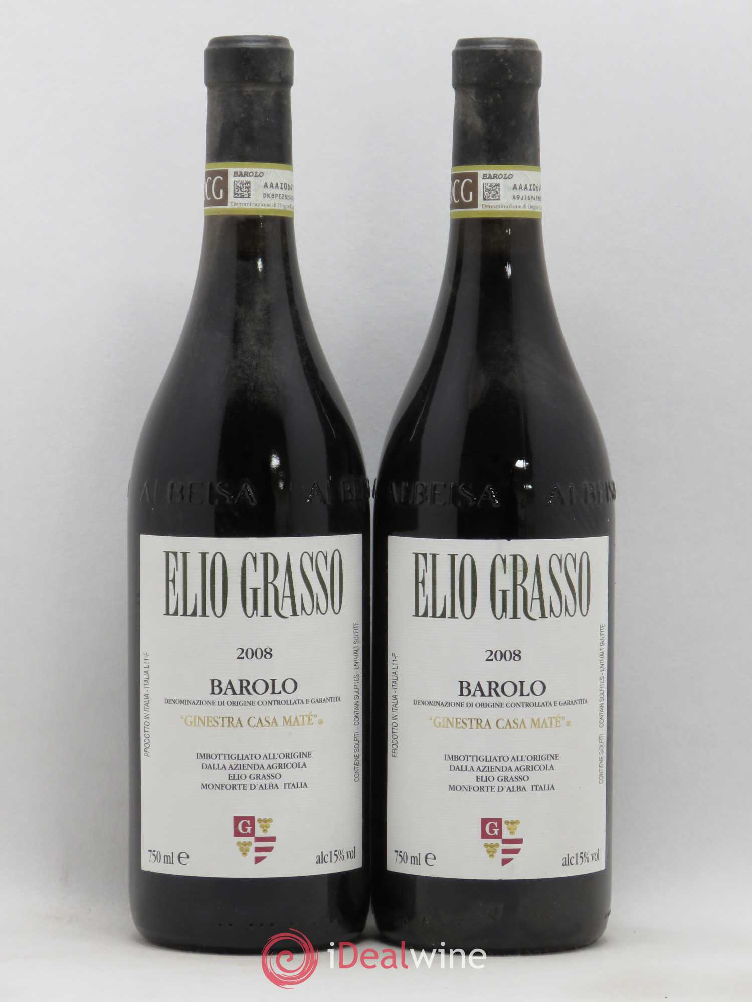 Barolo Ginestra Casa Mate Elio Grasso 2008 - Lotto di 2 bottiglie - 0