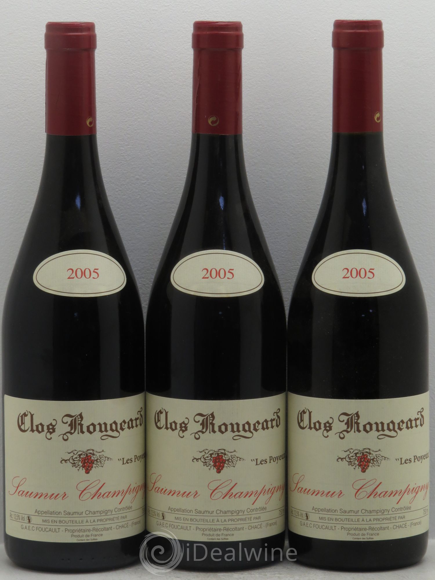 Saumur-Champigny Les Poyeux Clos Rougeard 2005 - Lot de 3 bouteilles - 0