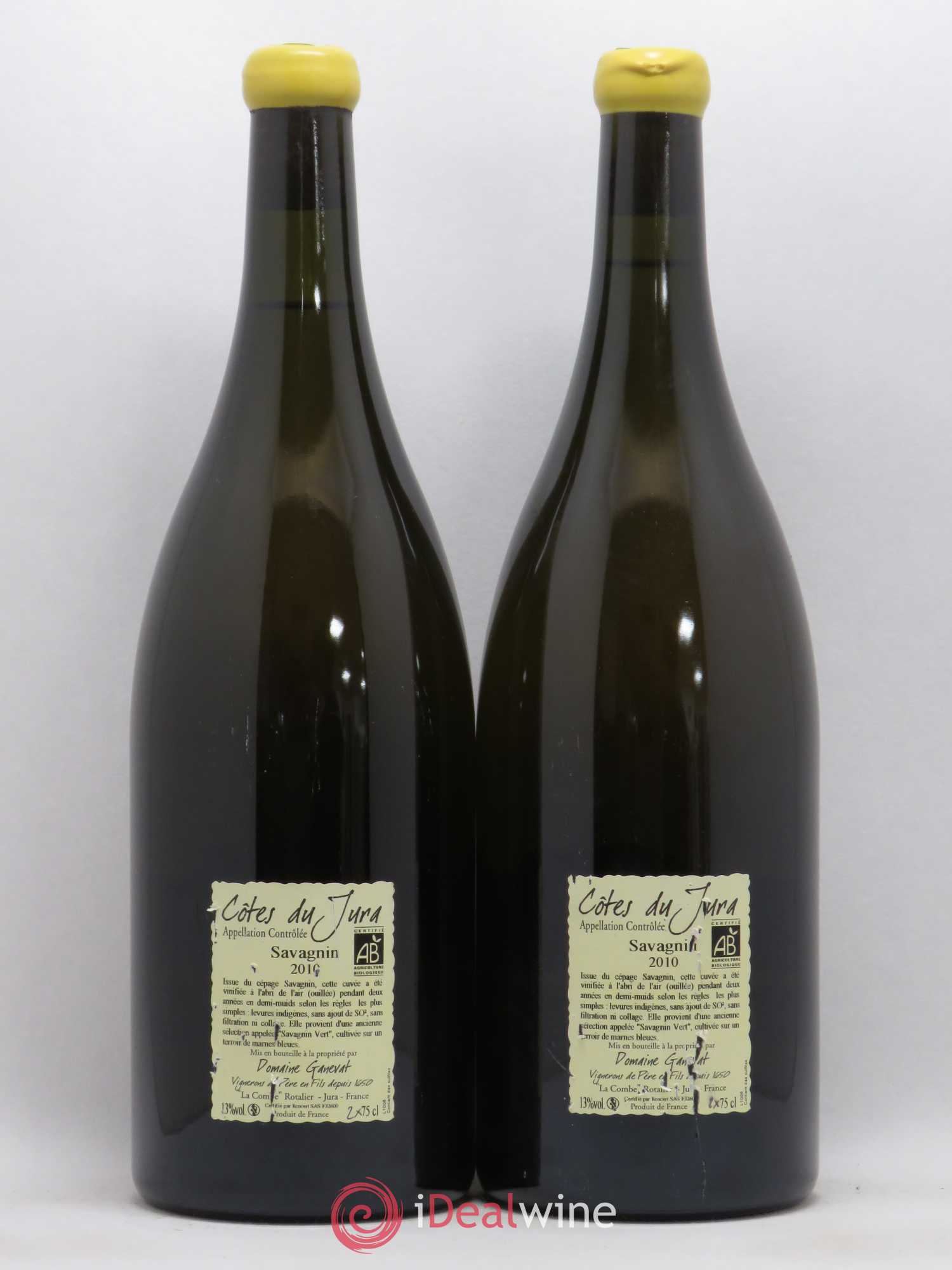 Côtes du Jura Les Chalasses Marnes Bleues Jean-François Ganevat (Domaine) 2010 - Lot de 2 magnums - 1