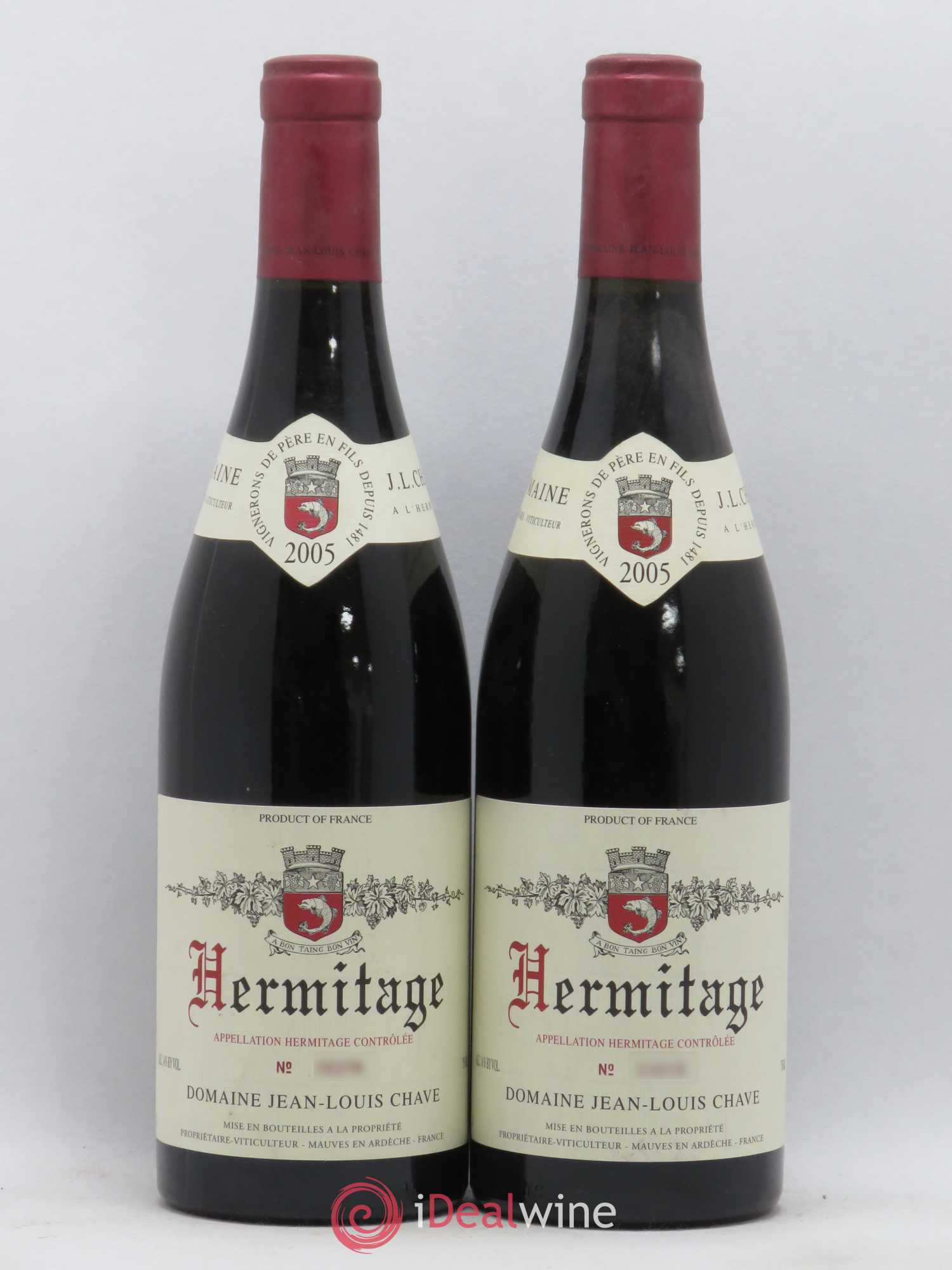 Hermitage Jean-Louis Chave 2005 - Lot de 2 bouteilles - 0