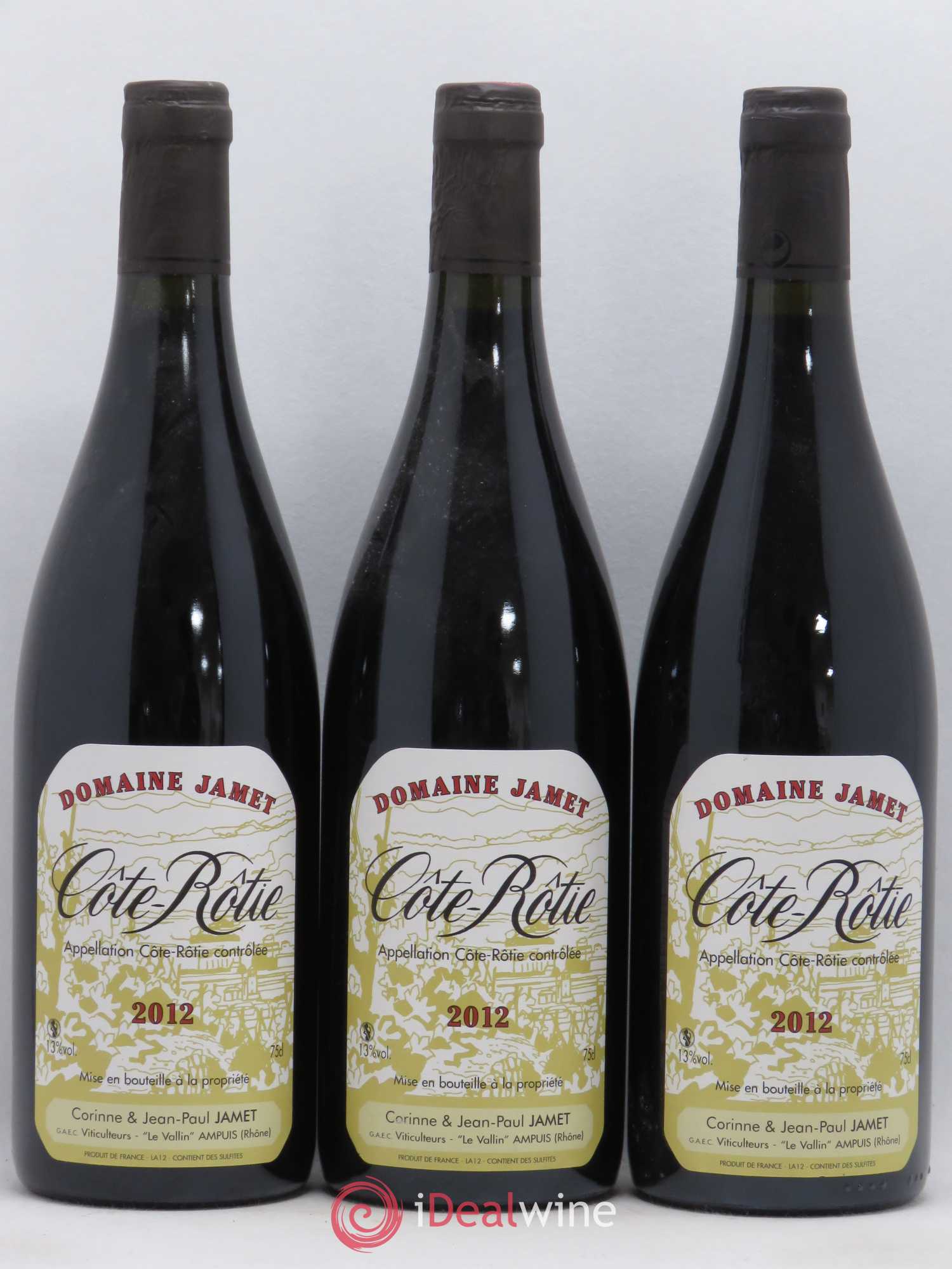Côte-Rôtie Jamet (Domaine) 2012 - Lot de 3 bouteilles - 0