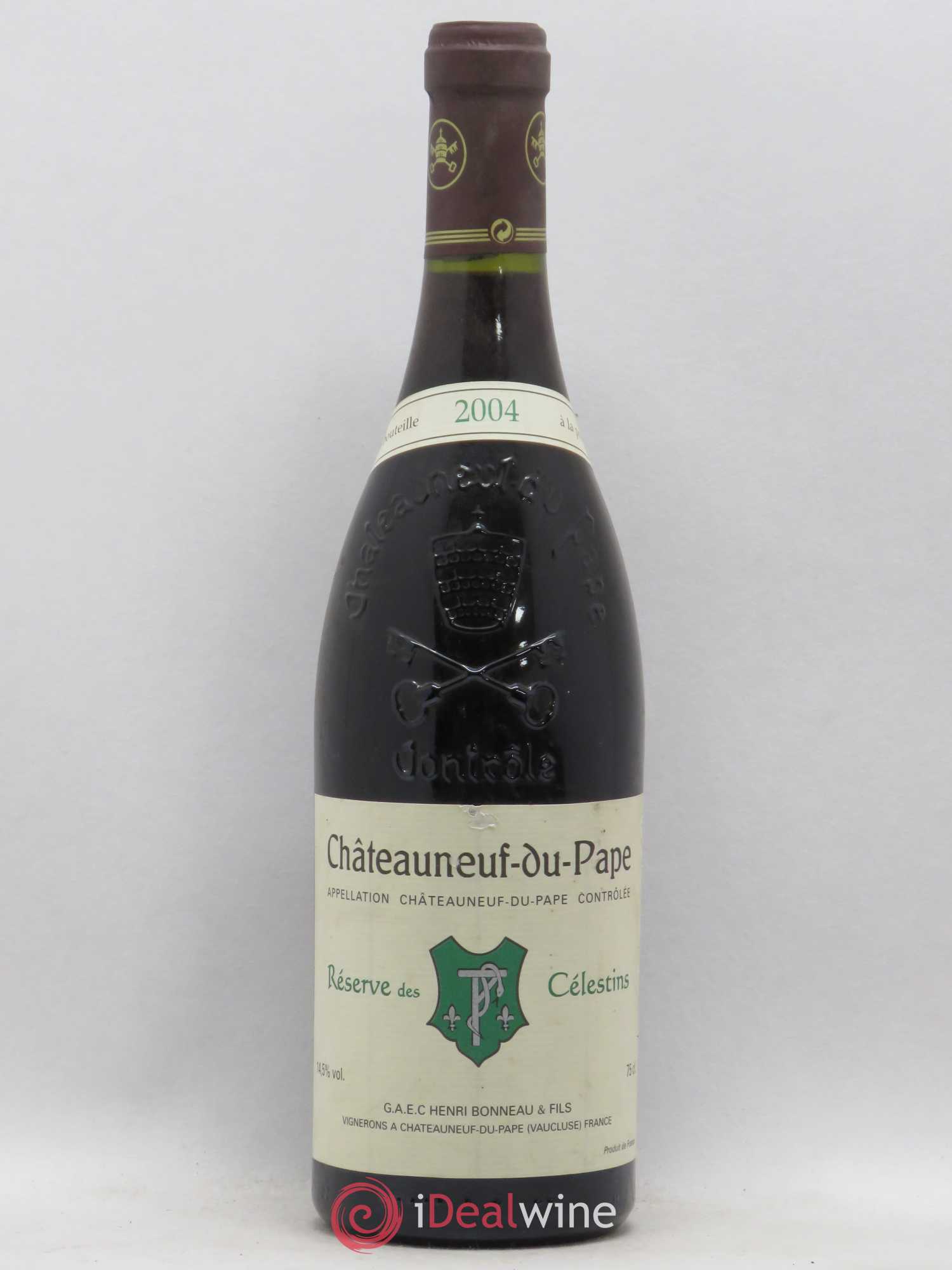 Châteauneuf-du-Pape Réserve des Célestins Henri Bonneau & Fils 2004 - Lot de 1 bouteille - 0