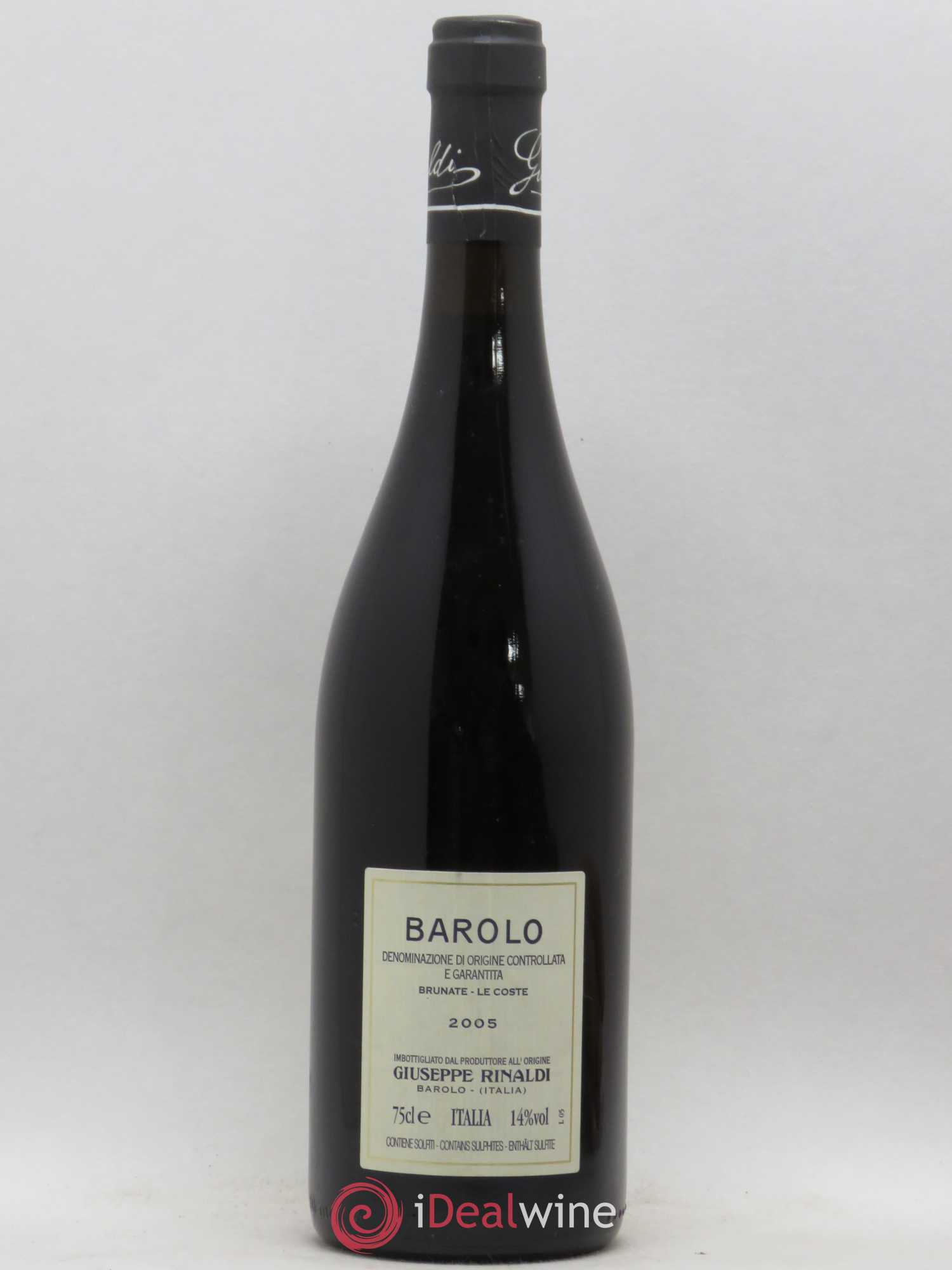 Barolo DOCG Brunate Giuseppe Rinaldi Le Coste 2005 - Lot de 1 bouteille - 1
