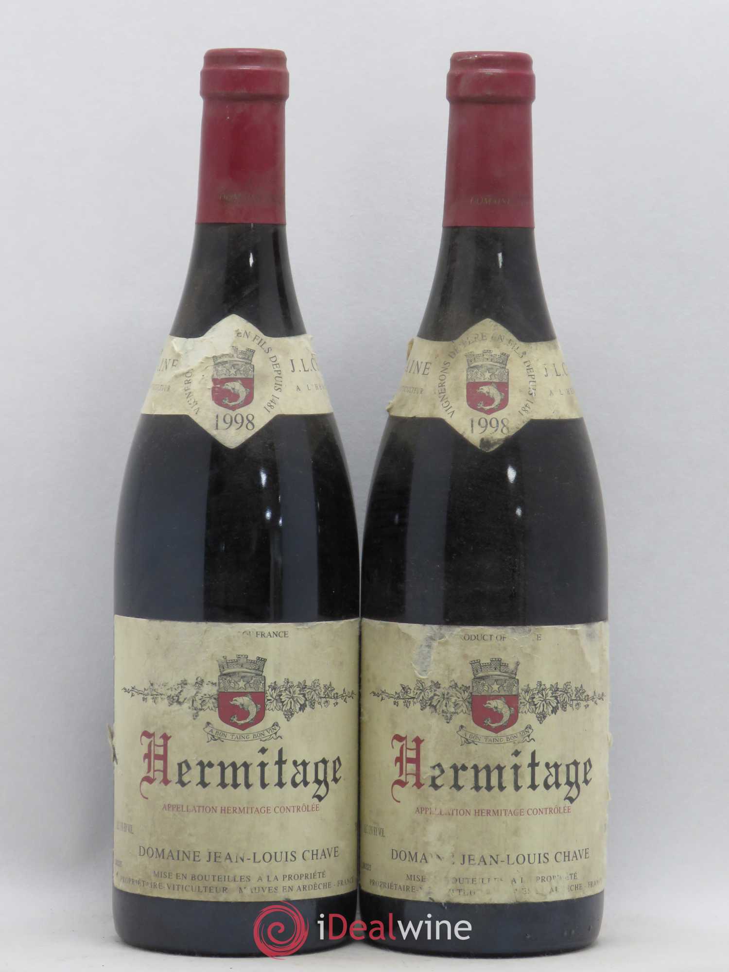 Hermitage Jean-Louis Chave 1998 - Lot de 2 bouteilles - 0
