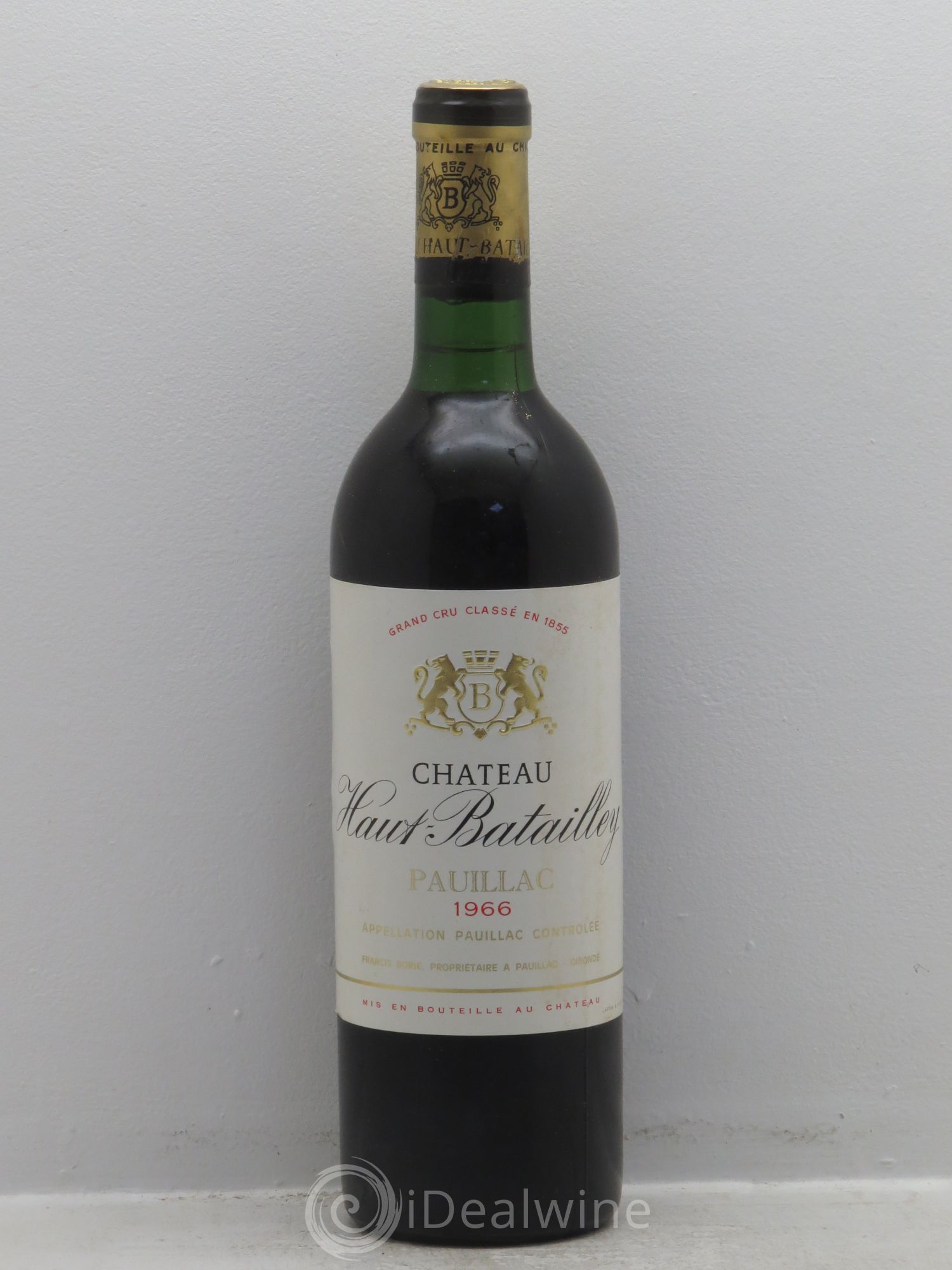 Château Haut Batailley 5ème Grand Cru Classé 1966 - Lot de 1 bouteille - 0