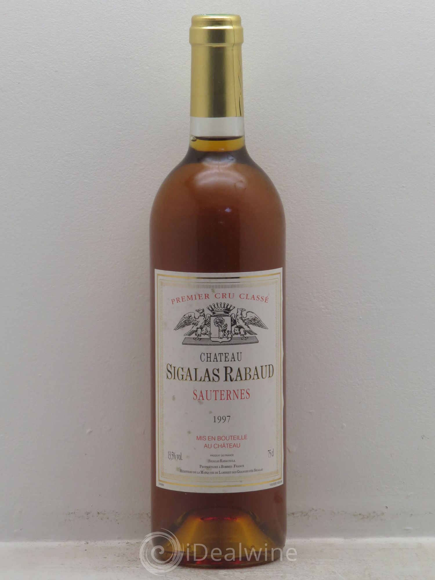 Château Sigalas Rabaud 1er Grand Cru Classé 1997 - Lotto di 12 bottiglie - 0