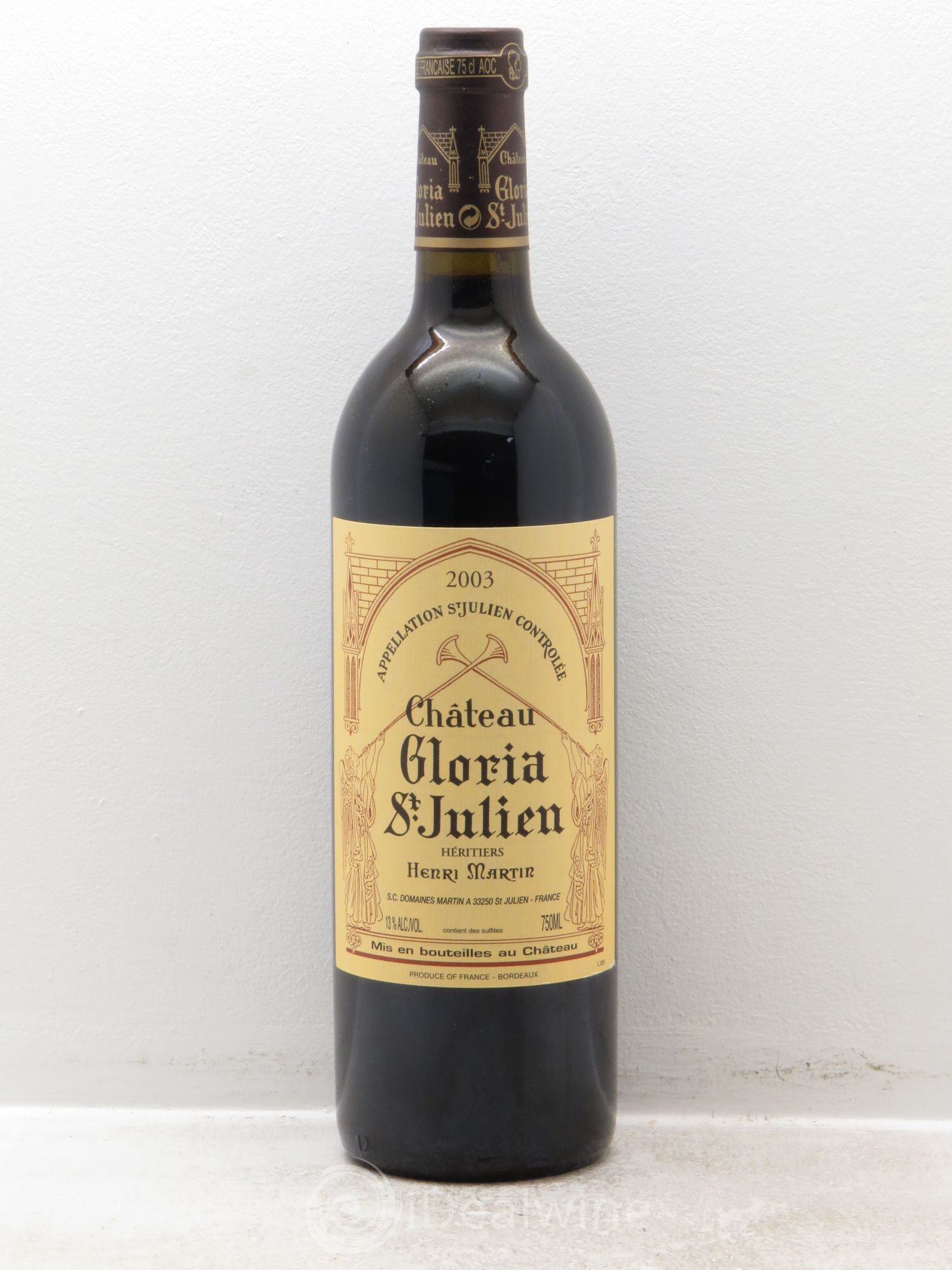 Château Gloria 2003 - Lot de 12 bouteilles - 0
