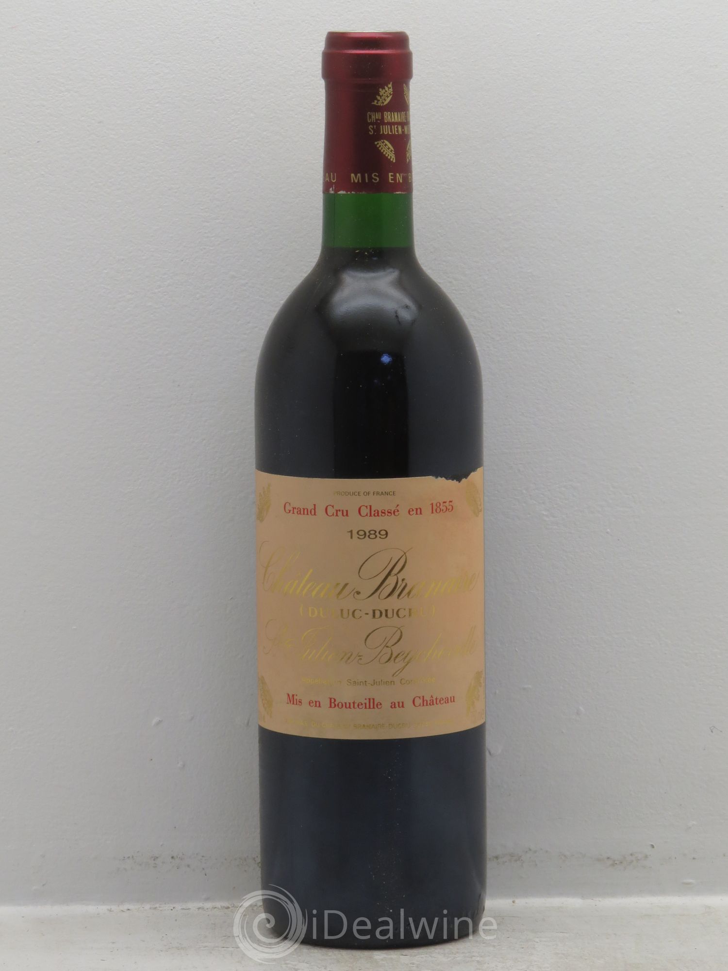Château Branaire Ducru 4ème Grand Cru Classé 1989 - Lot de 6 bouteilles - 0