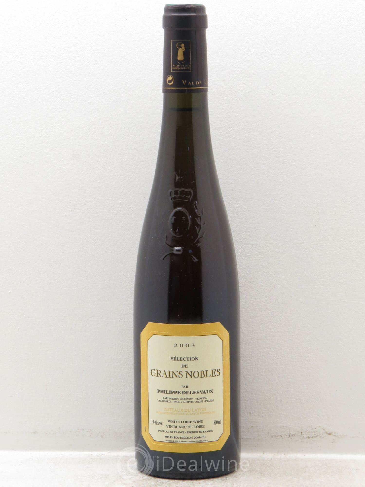 Coteaux du Layon Sélection de Grains Nobles Delesvaux (50cl) 2003 - Posten von 1 Flasche - 0