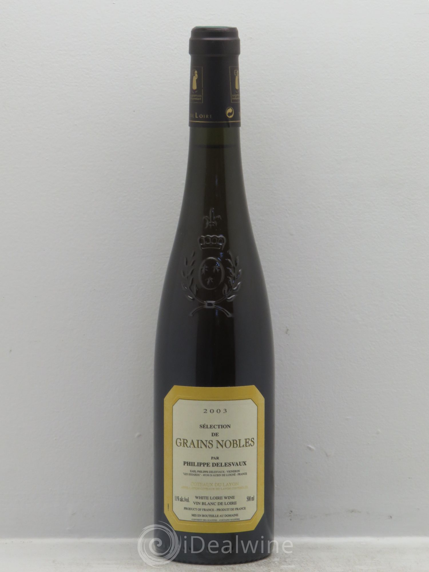 Coteaux du Layon Sélection de Grains Nobles Delesvaux (50cl) 2003 - Lotto di 1 bottiglia - 0
