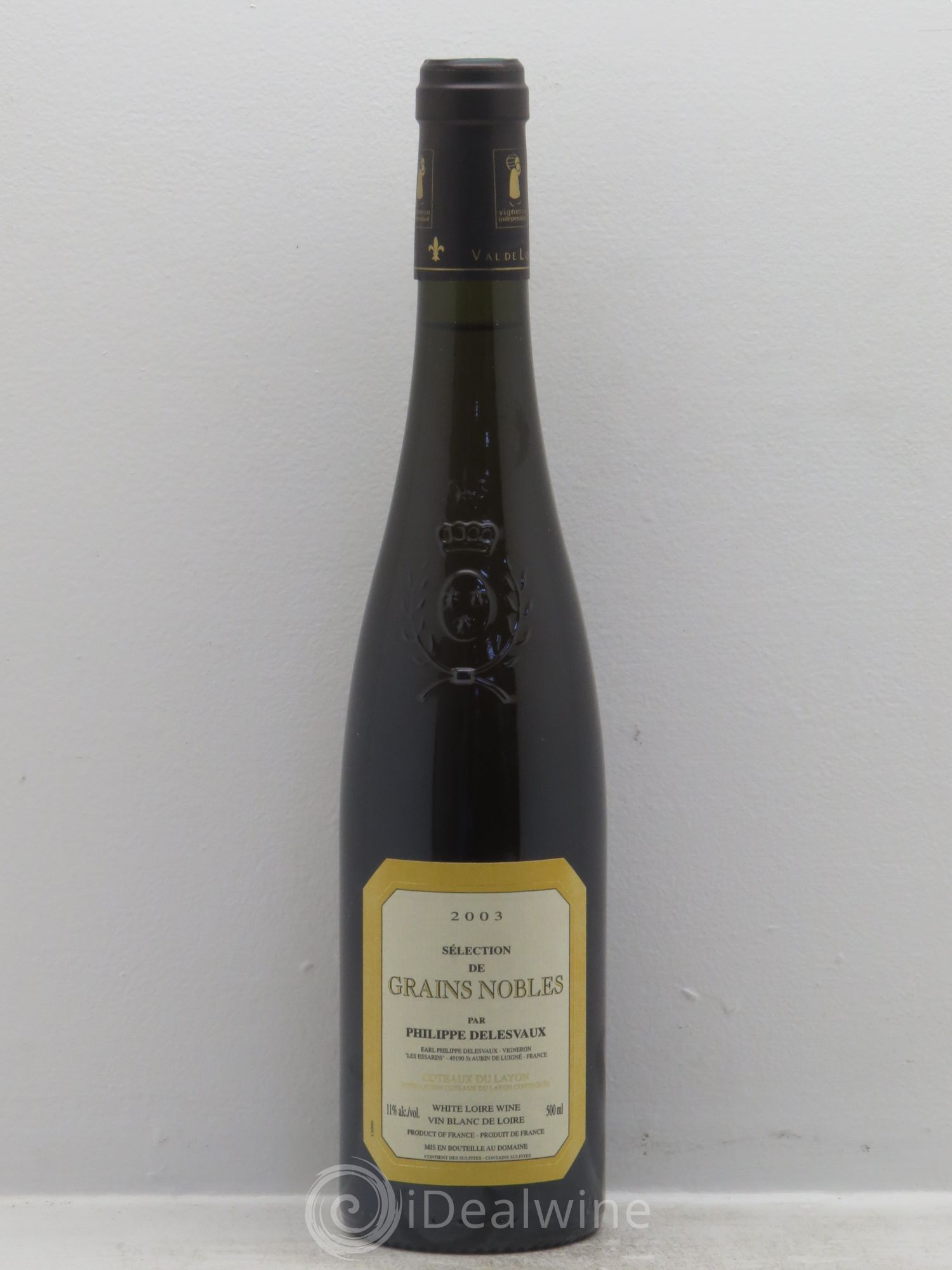 Coteaux du Layon Sélection de Grains Nobles Delesvaux (50cl) 2003 - Posten von 1 Flasche - 0