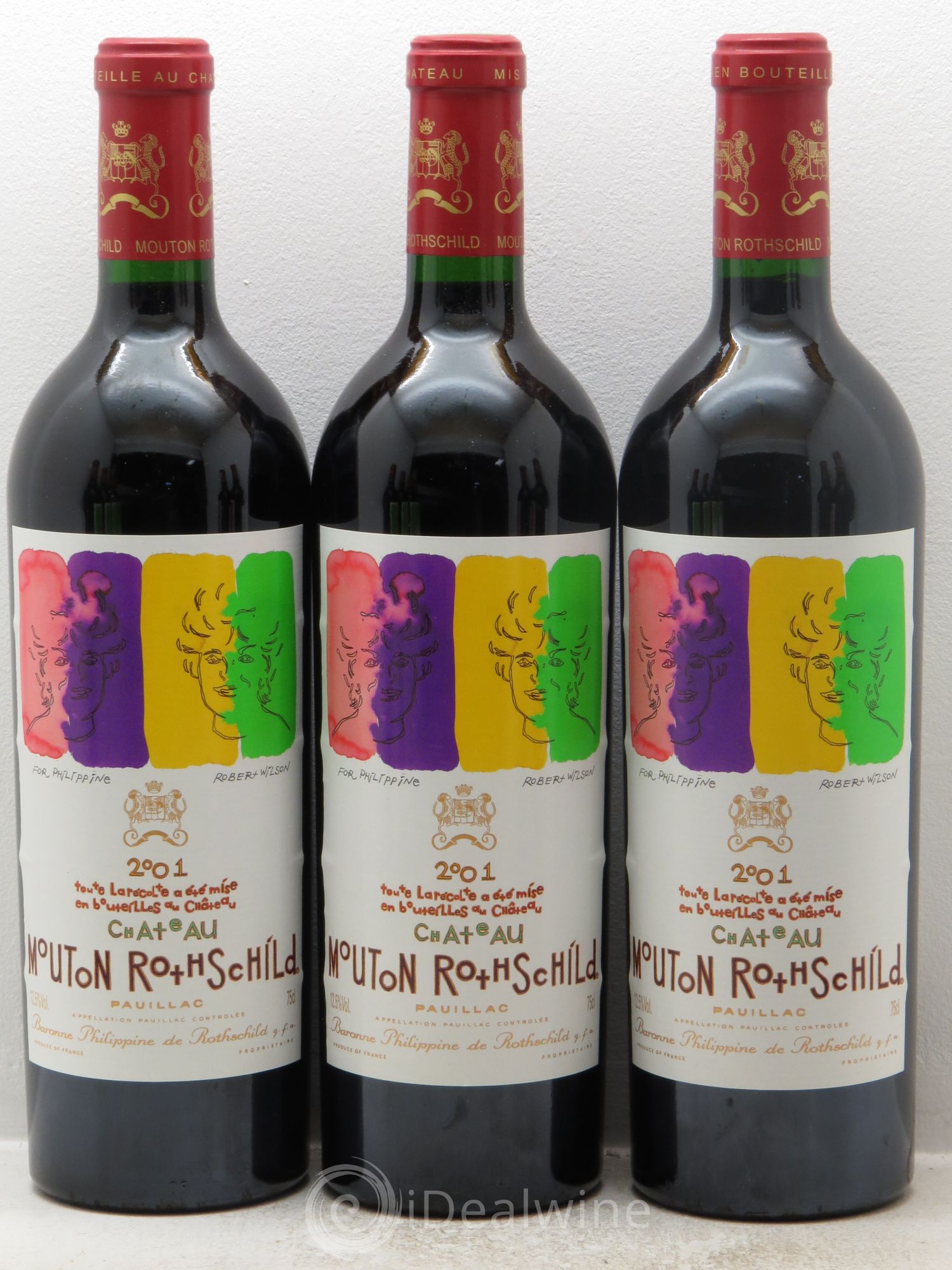 Château Mouton Rothschild 1er Grand Cru Classé 2001 - Lot de 12 bouteilles - 2