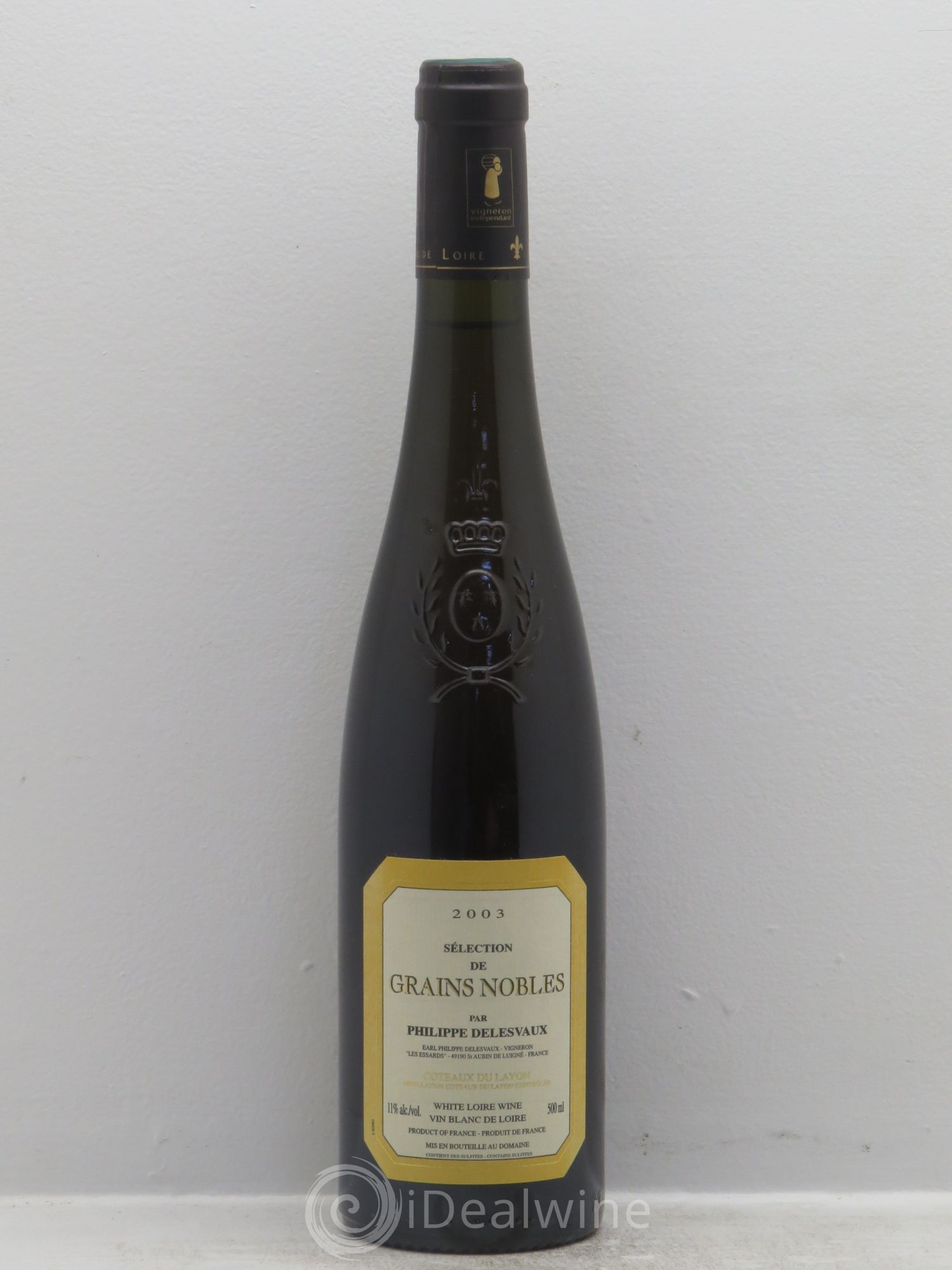 Coteaux du Layon Sélection de Grains Nobles Delesvaux (50cl) 2003 - Lotto di 1 bottiglia - 0