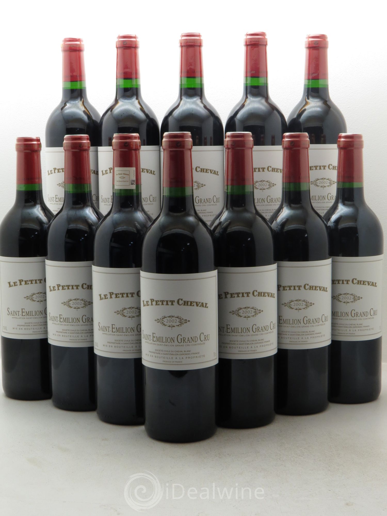 Le Petit Cheval Second Vin 2002 - Lot de 12 bouteilles - 0