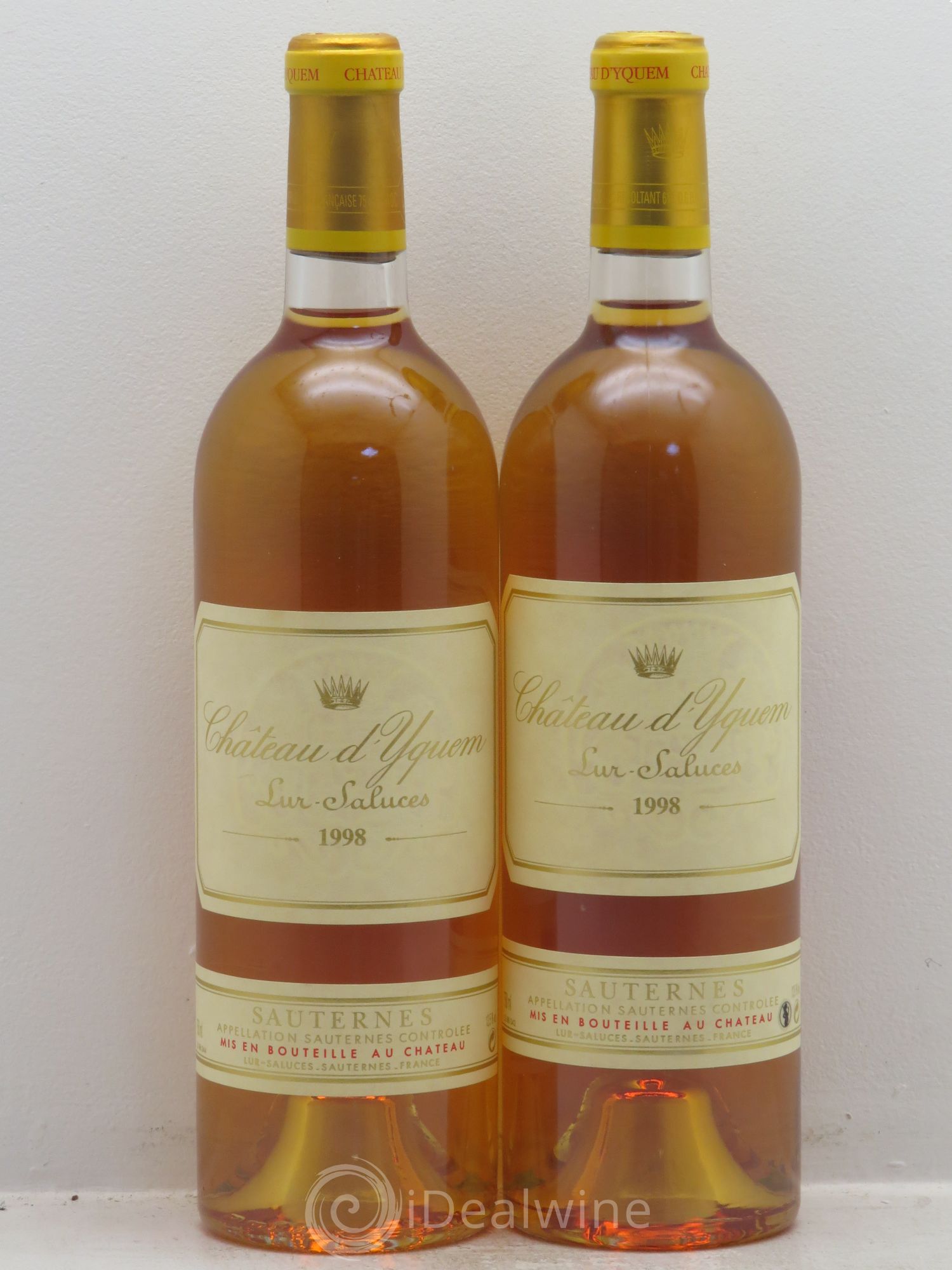 Château d' Yquem 1er Cru Classé Supérieur 1998 - Lotto di 2 bottiglie - 0