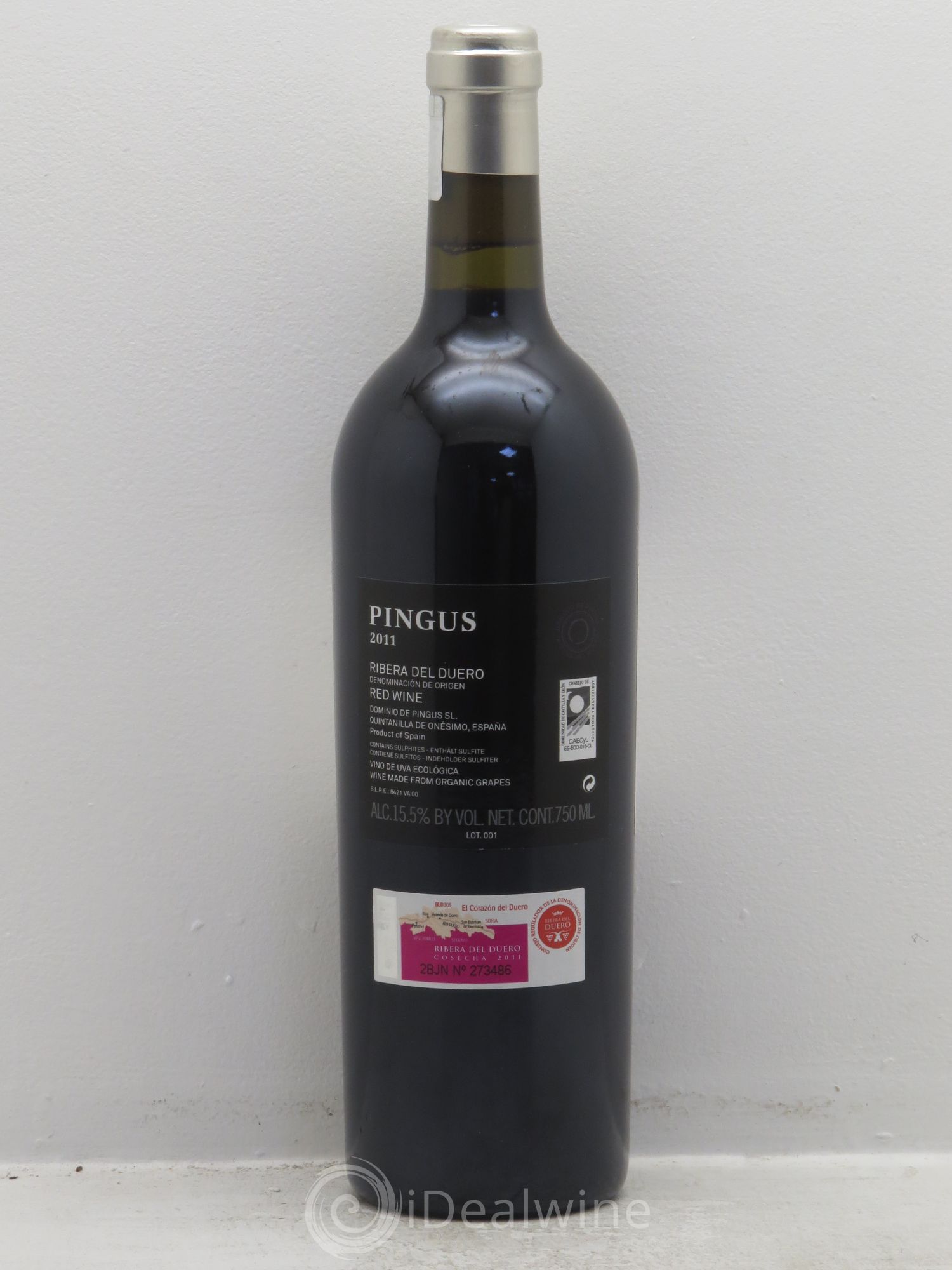 Ribera Del Duero Pingus Dominio de Pingus - Peter Sisseck 2011 - Lot de 1 bouteille - 1