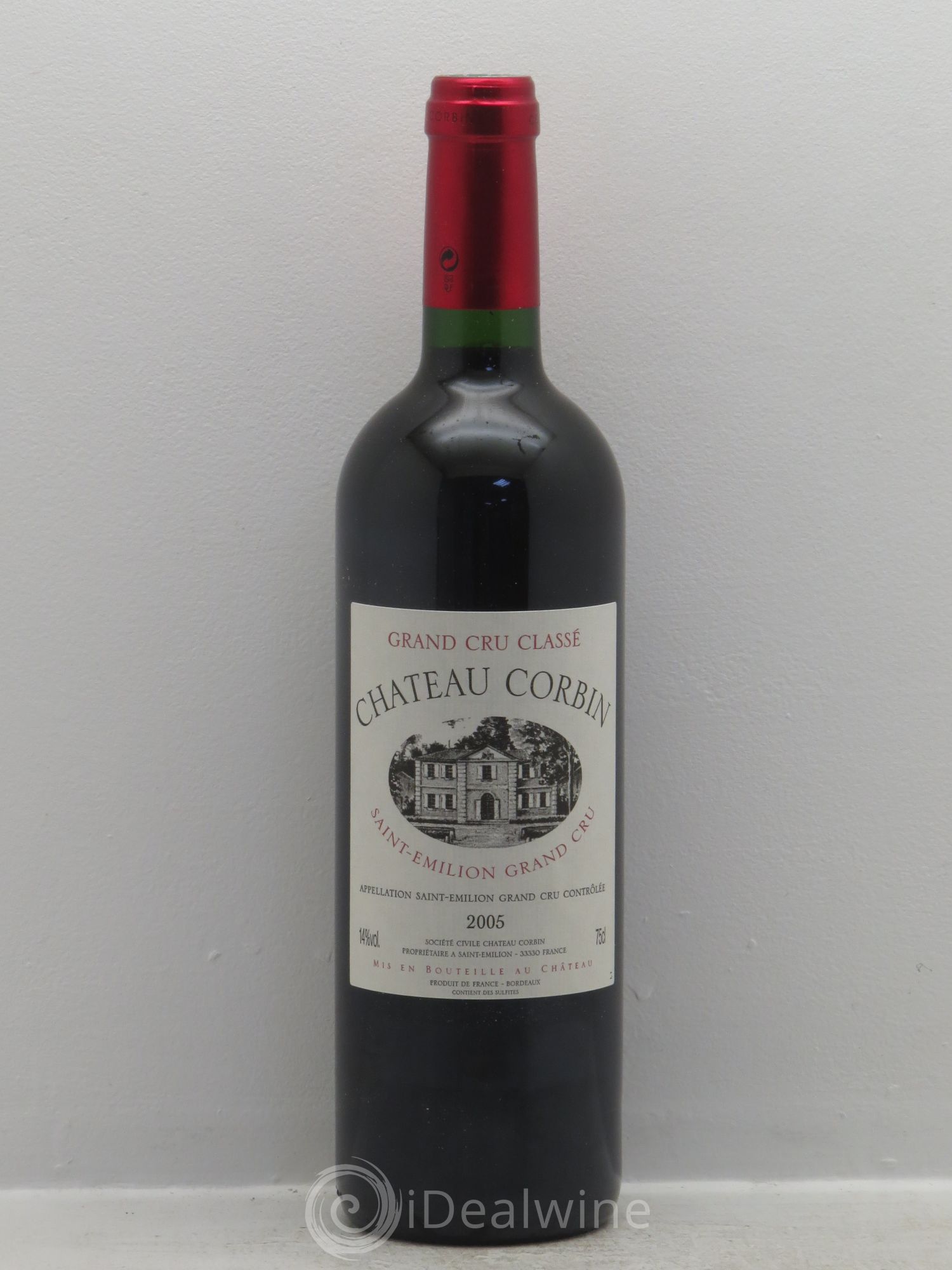 Château Corbin Grand Cru Classé 2005 - Lot de 12 bouteilles - 0