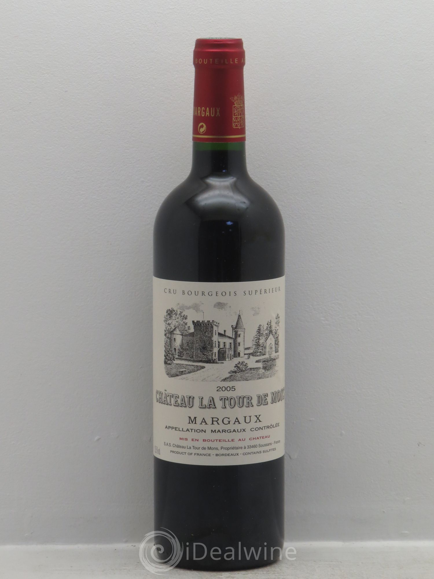 Château la Tour de Mons Cru Bourgeois 2005 - Lot de 12 bouteilles - 0