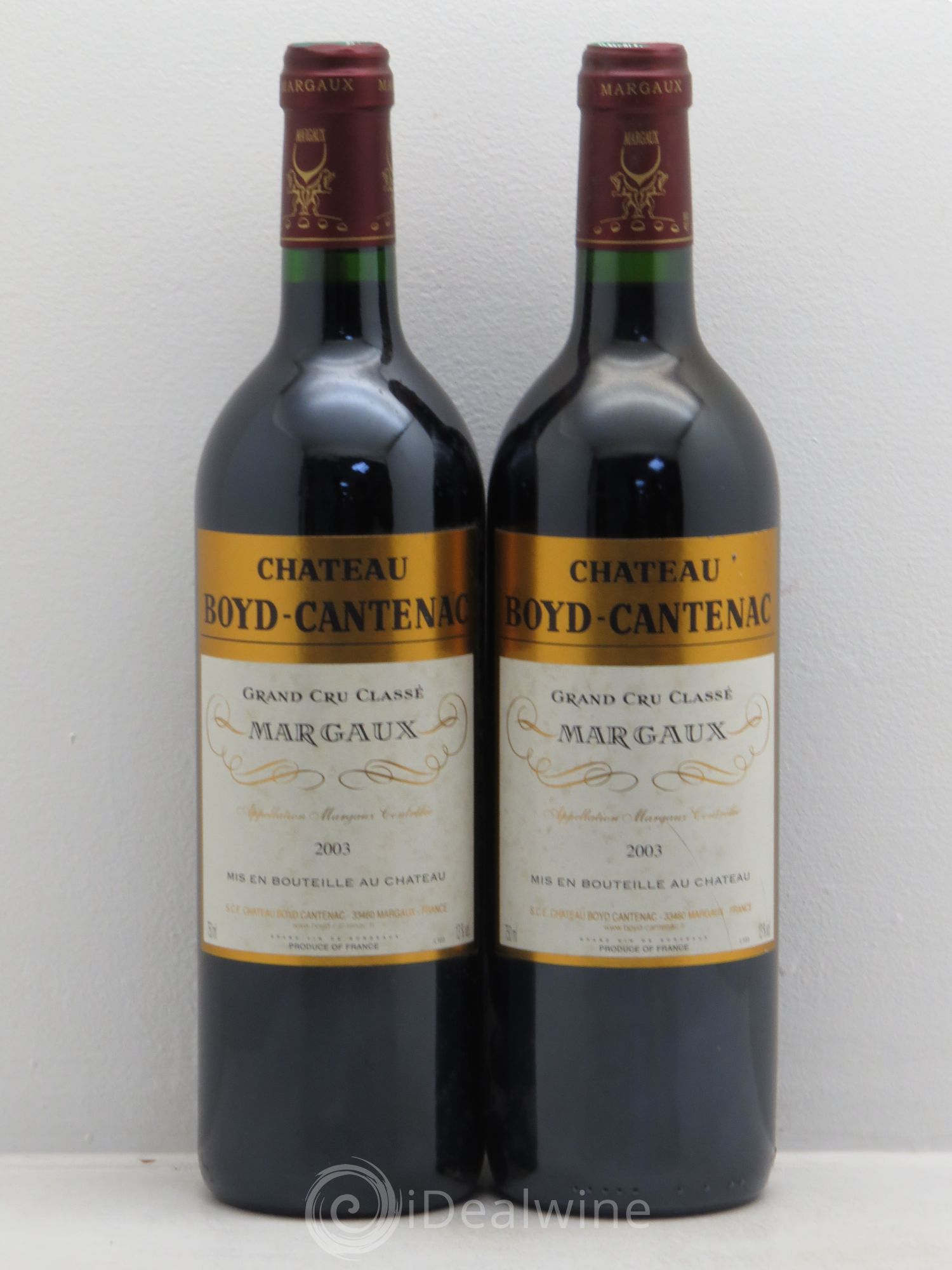 Château Boyd Cantenac 3ème Grand Cru Classé 2003 - Lot de 2 bouteilles - 0