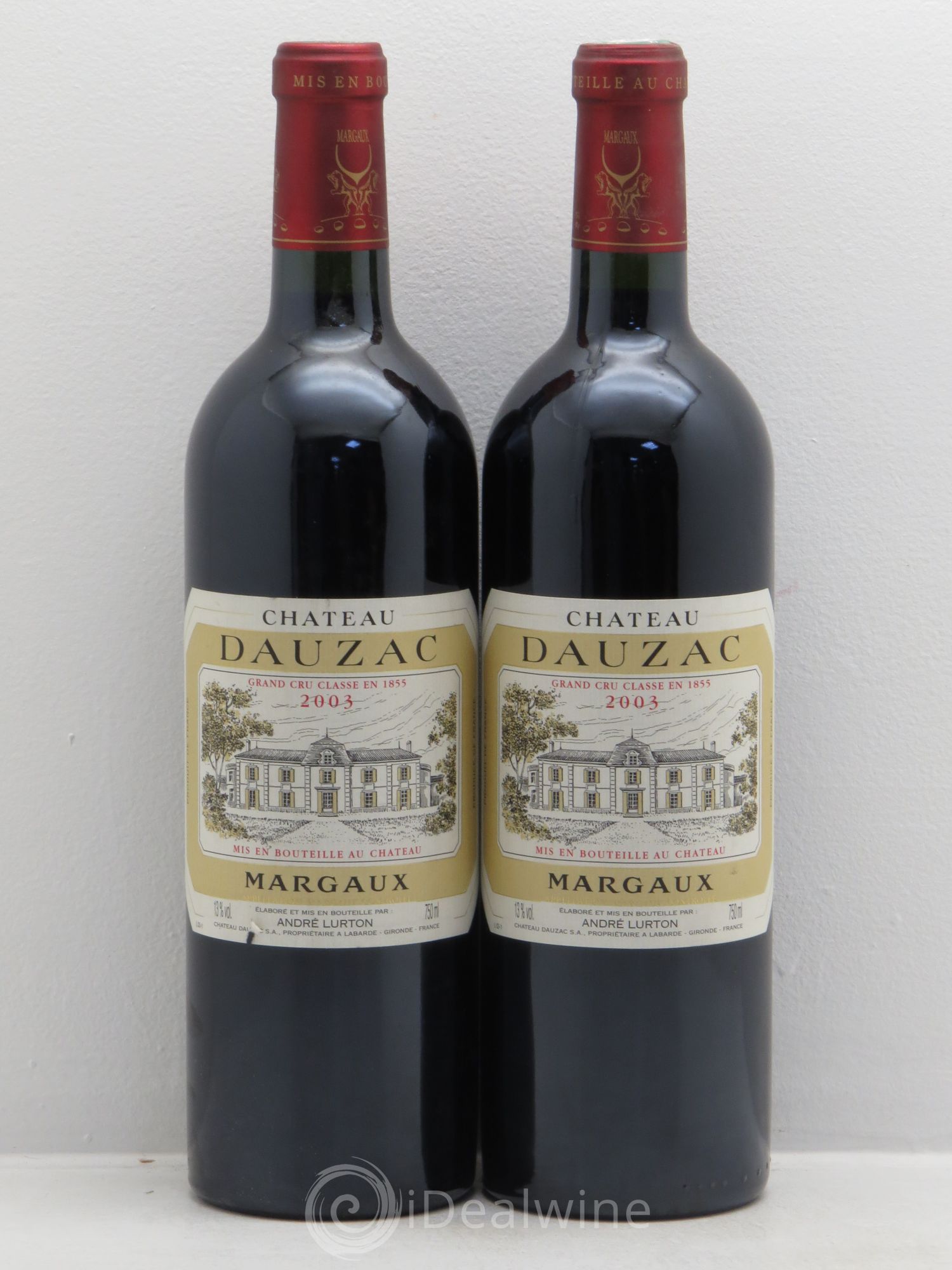 Château Dauzac 5ème Grand Cru Classé 2003 - Lot de 2 bouteilles - 0