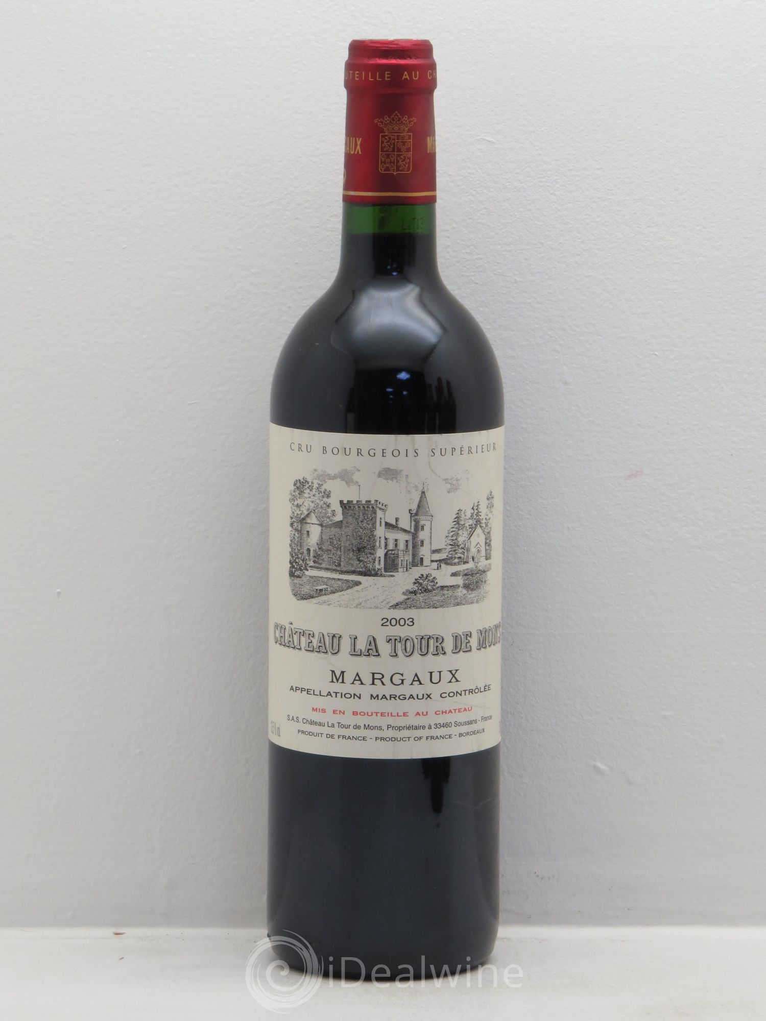 Château la Tour de Mons Cru Bourgeois 2003 - Lot de 6 bouteilles - 0
