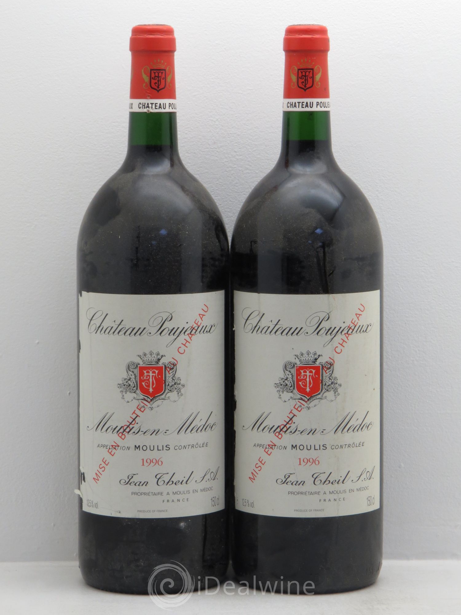 Château Poujeaux 1996 - Lot de 2 magnums - 0