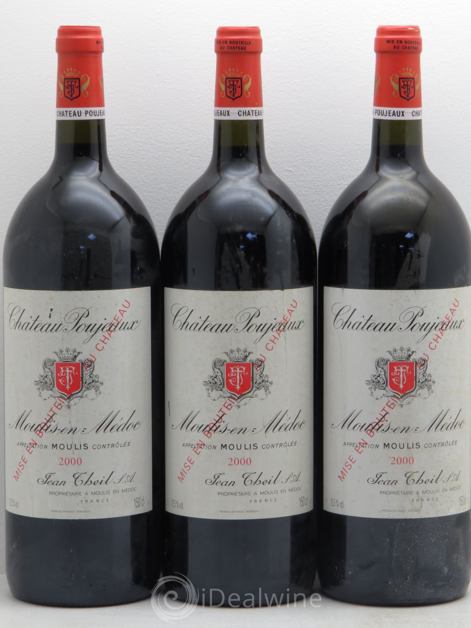 Château Poujeaux 2000 - Lot de 3 magnums - 0