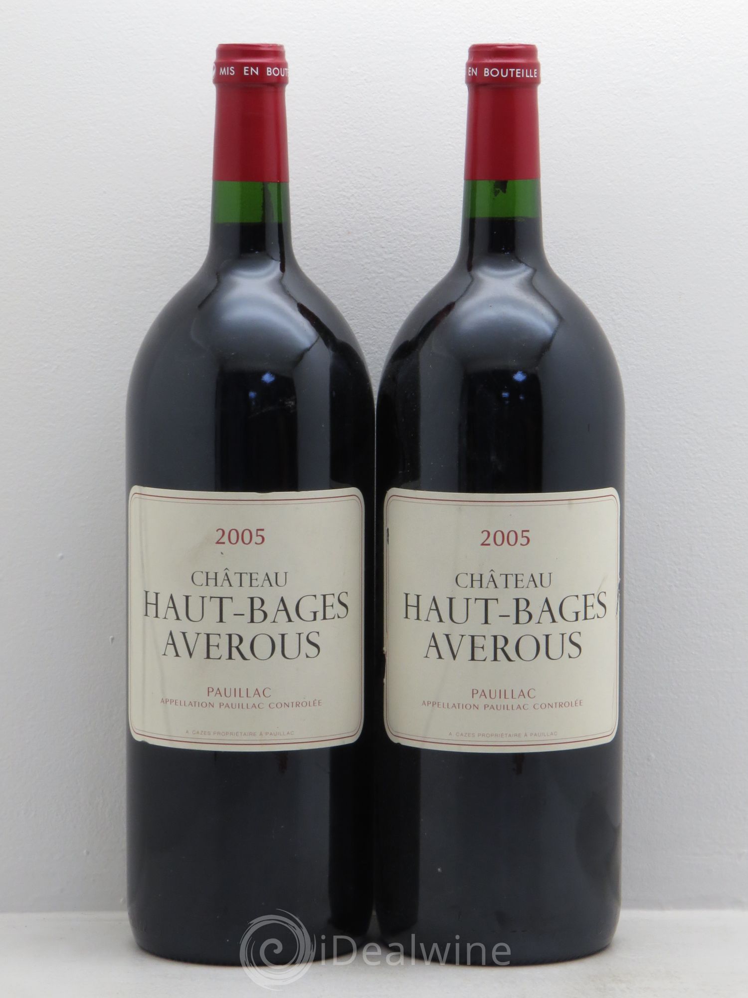 Château Haut Bages Averous Cru Bourgeois 2005 - Lot de 2 magnums - 0