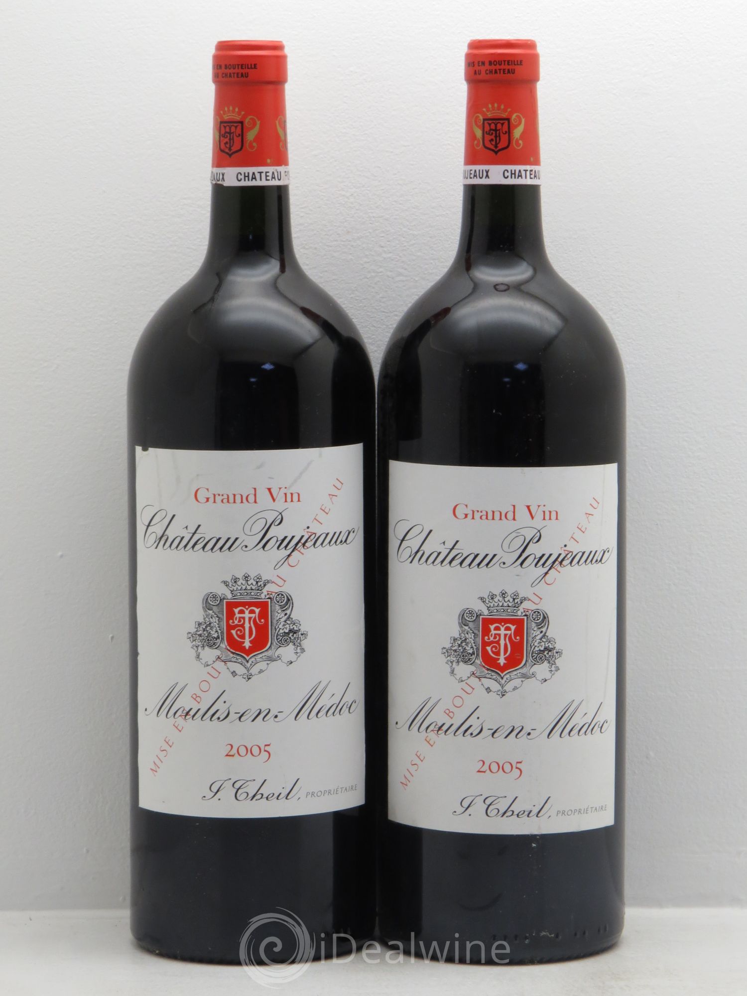 Château Poujeaux 2005 - Lot de 2 magnums - 0