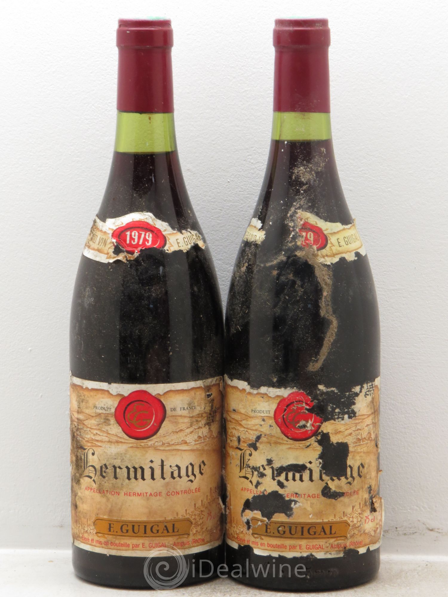 Hermitage Guigal 1979 - Lot de 2 bouteilles - 0