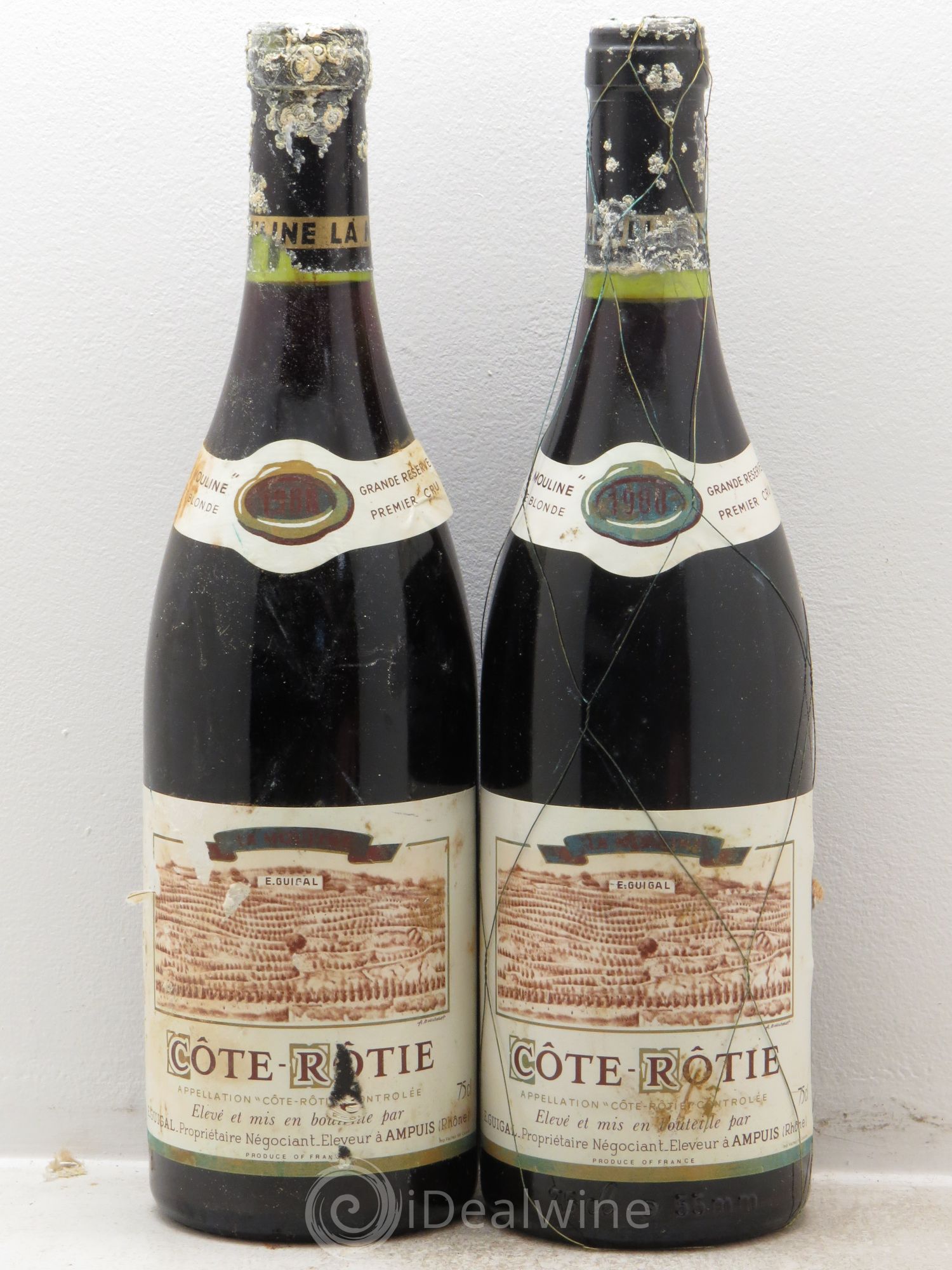 Côte-Rôtie La Mouline Guigal 1980 - Lot de 2 bouteilles - 0