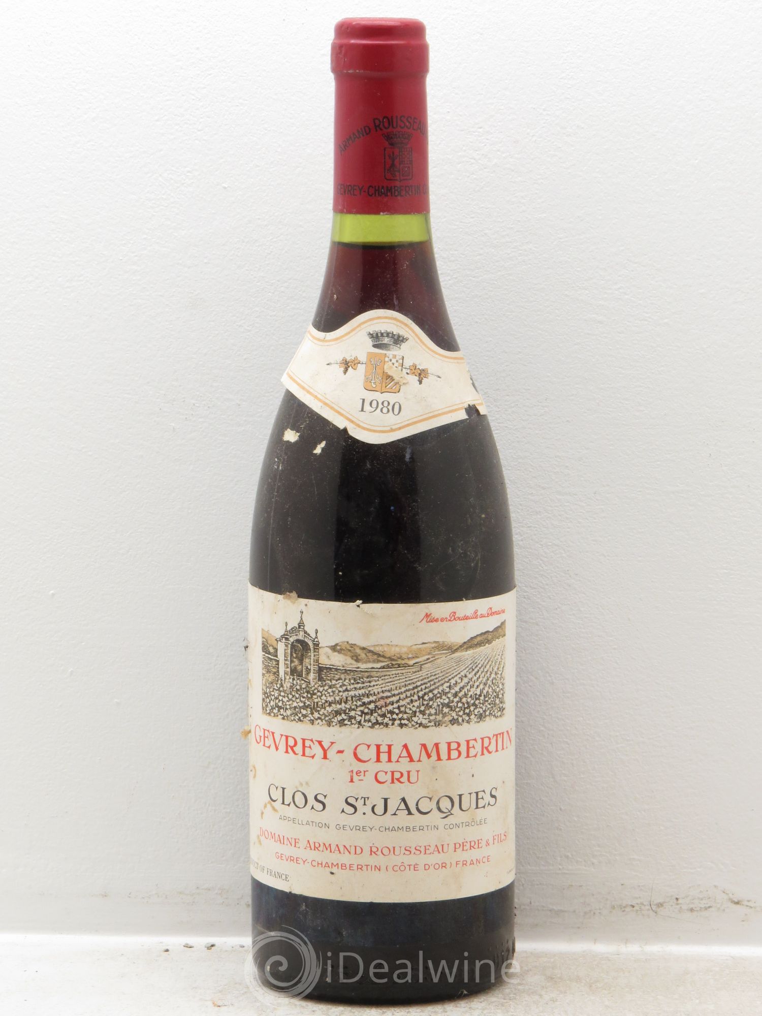 Gevrey-Chambertin 1er Cru Clos Saint-Jacques Armand Rousseau (Domaine) 1980 - Lot de 1 bouteille - 0
