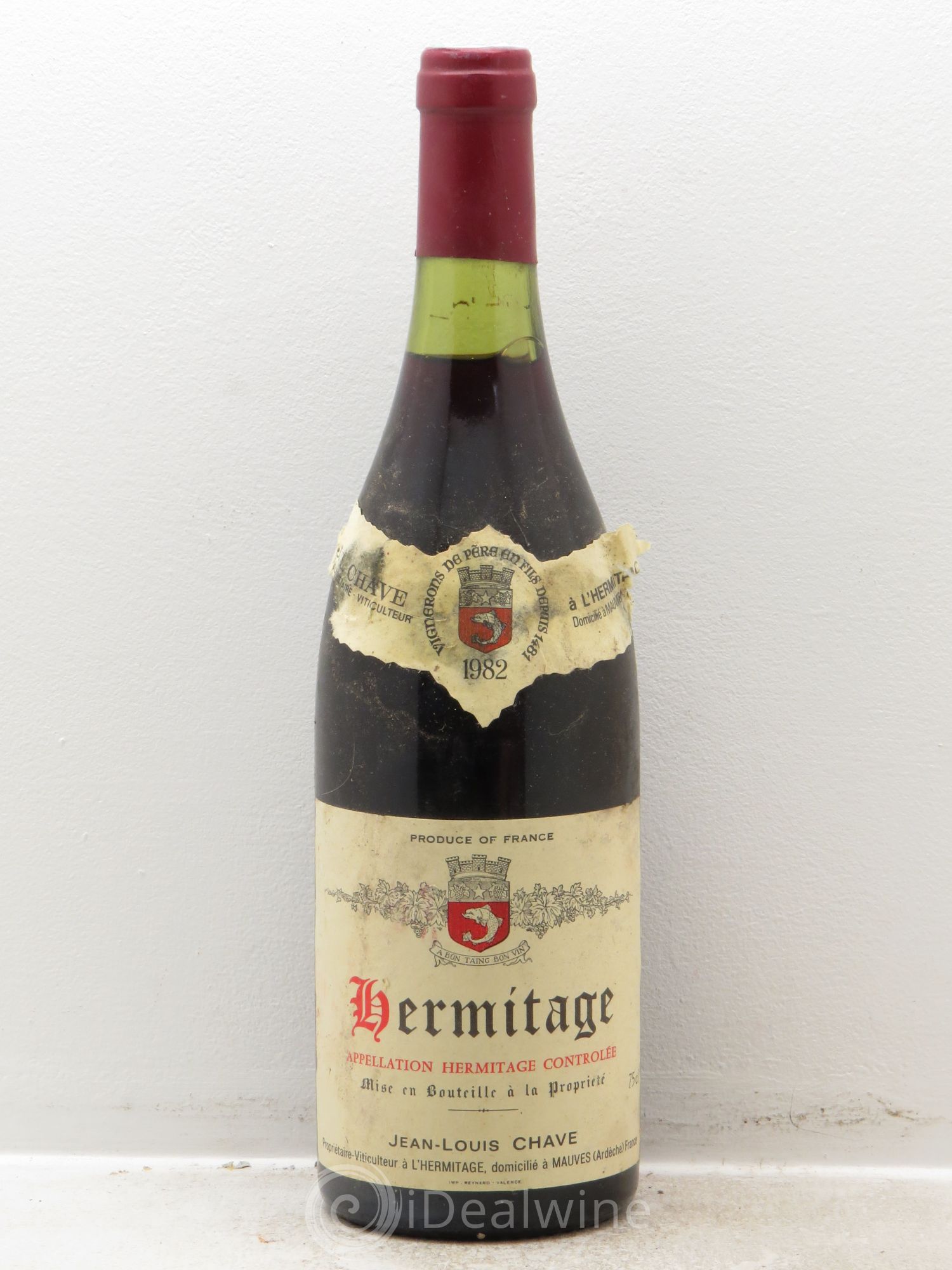 Hermitage Jean-Louis Chave 1982 - Lot de 1 bouteille - 0