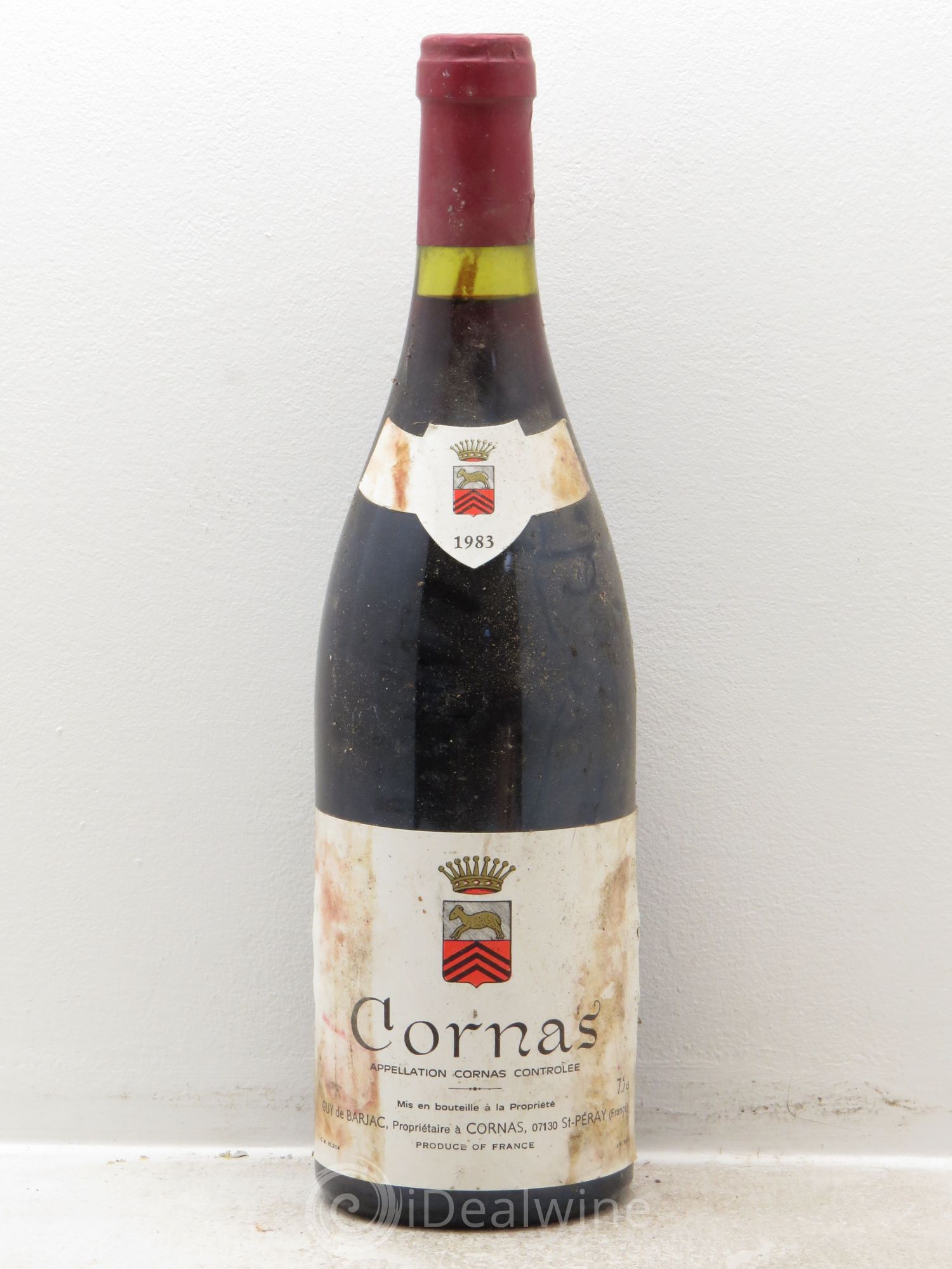 Cornas Guy de Barjac 1983 - Posten von 1 Flasche - 0