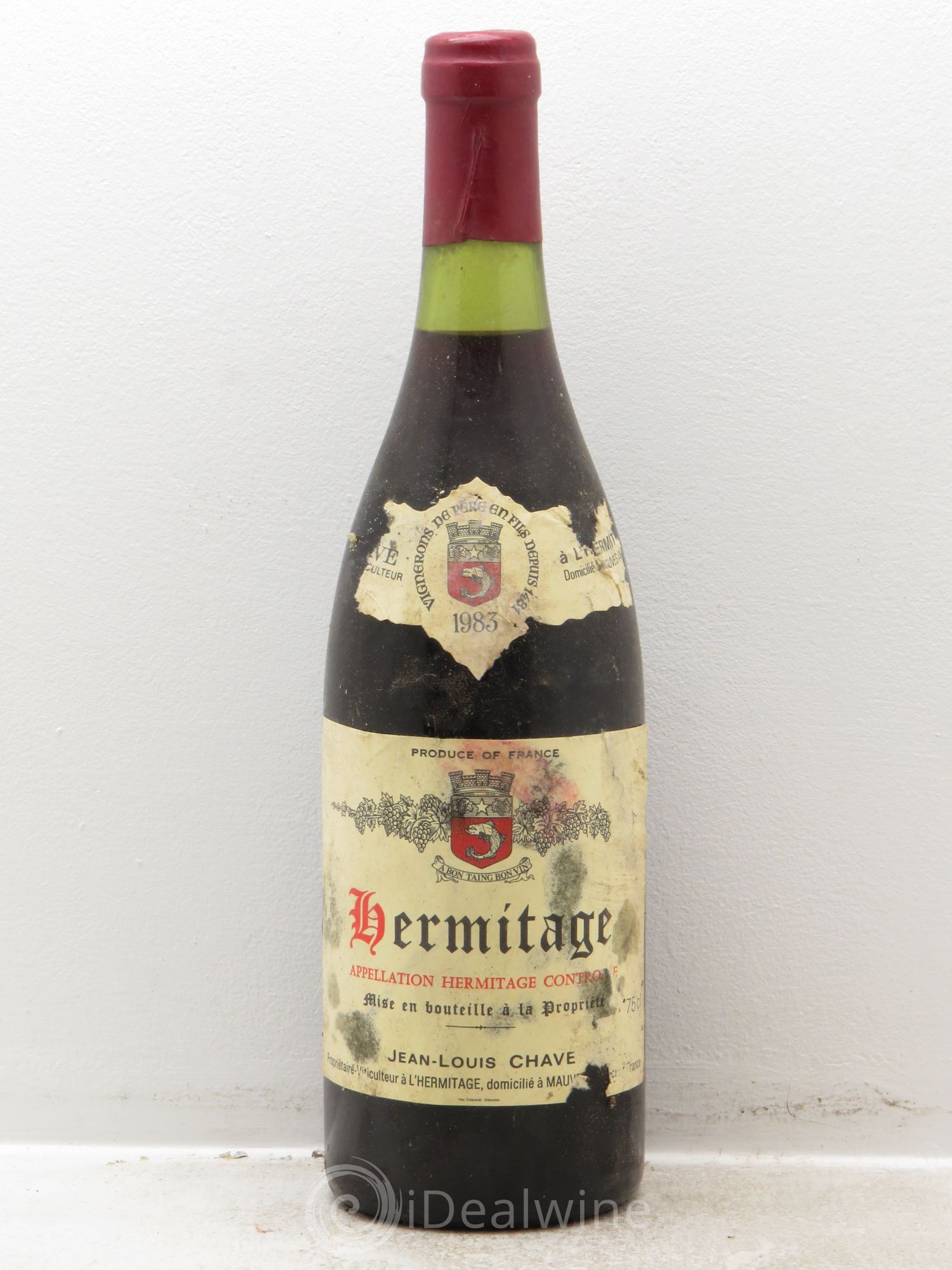 Hermitage Jean-Louis Chave 1983 - Lot de 1 bouteille - 0