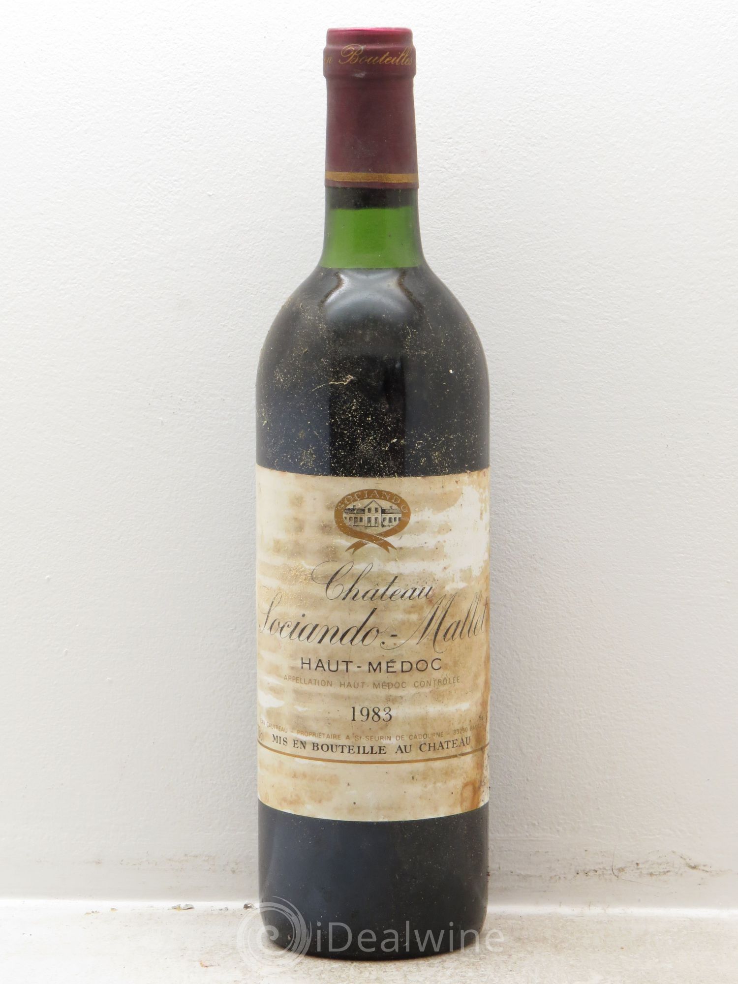 Château Sociando Mallet 1983 - Lot de 1 bouteille - 0