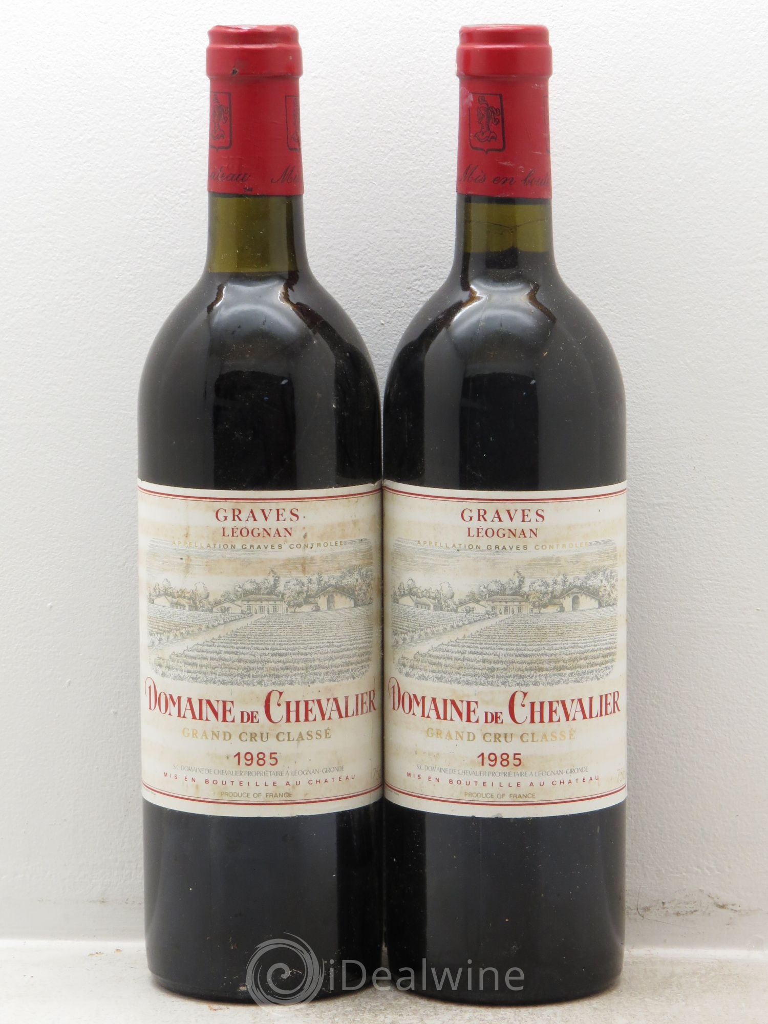 Domaine de Chevalier Cru Classé de Graves 1985 - Lot de 2 bouteilles - 0
