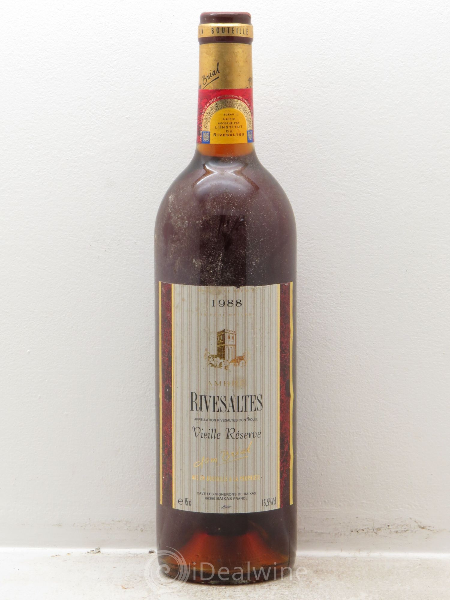 Rivesaltes Vieille réserve Domaine Brial 1988 - Posten von 1 Flasche - 0