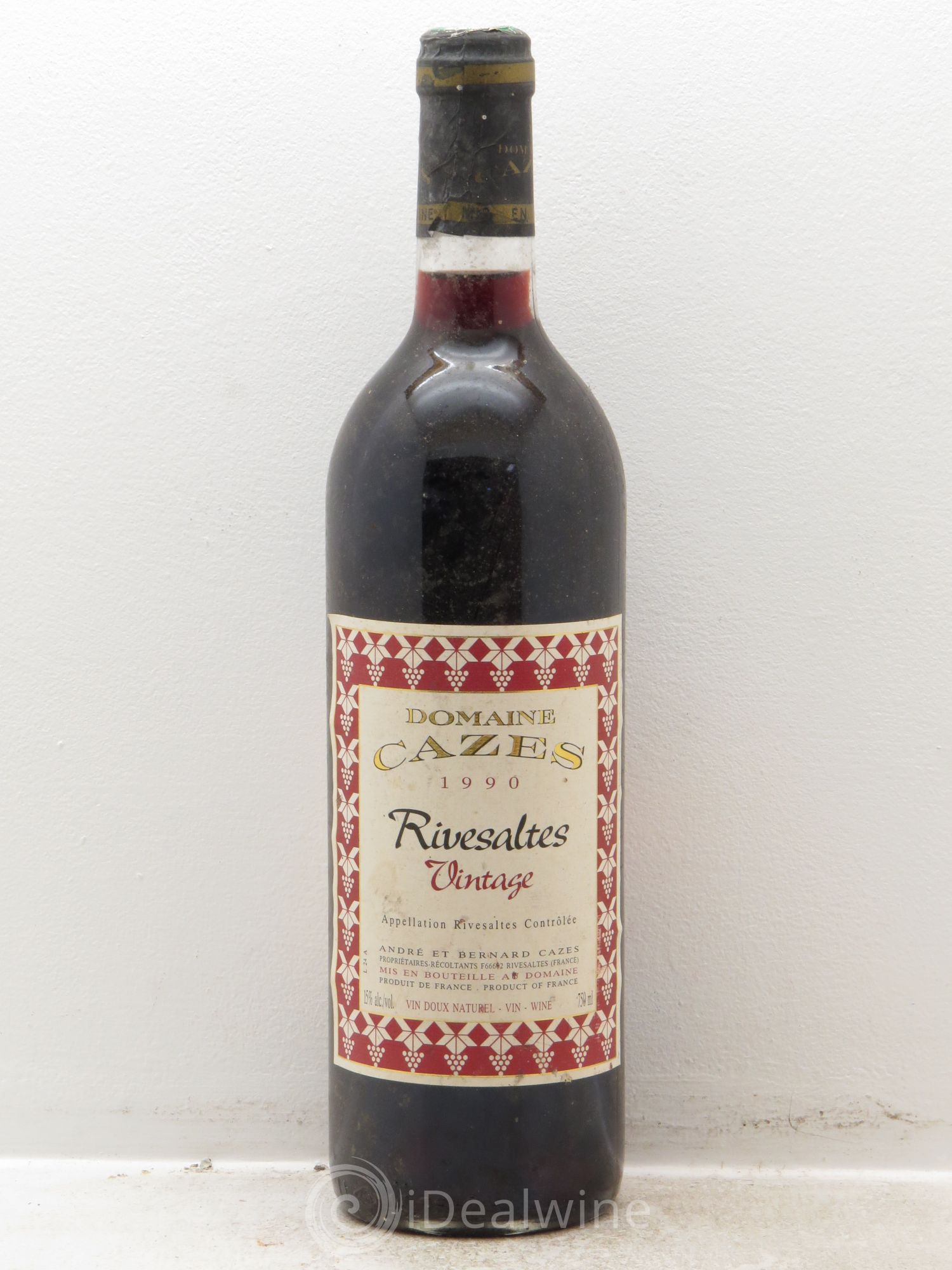 Rivesaltes Domaine Cazes vintage 1990 - Posten von 1 Flasche - 0