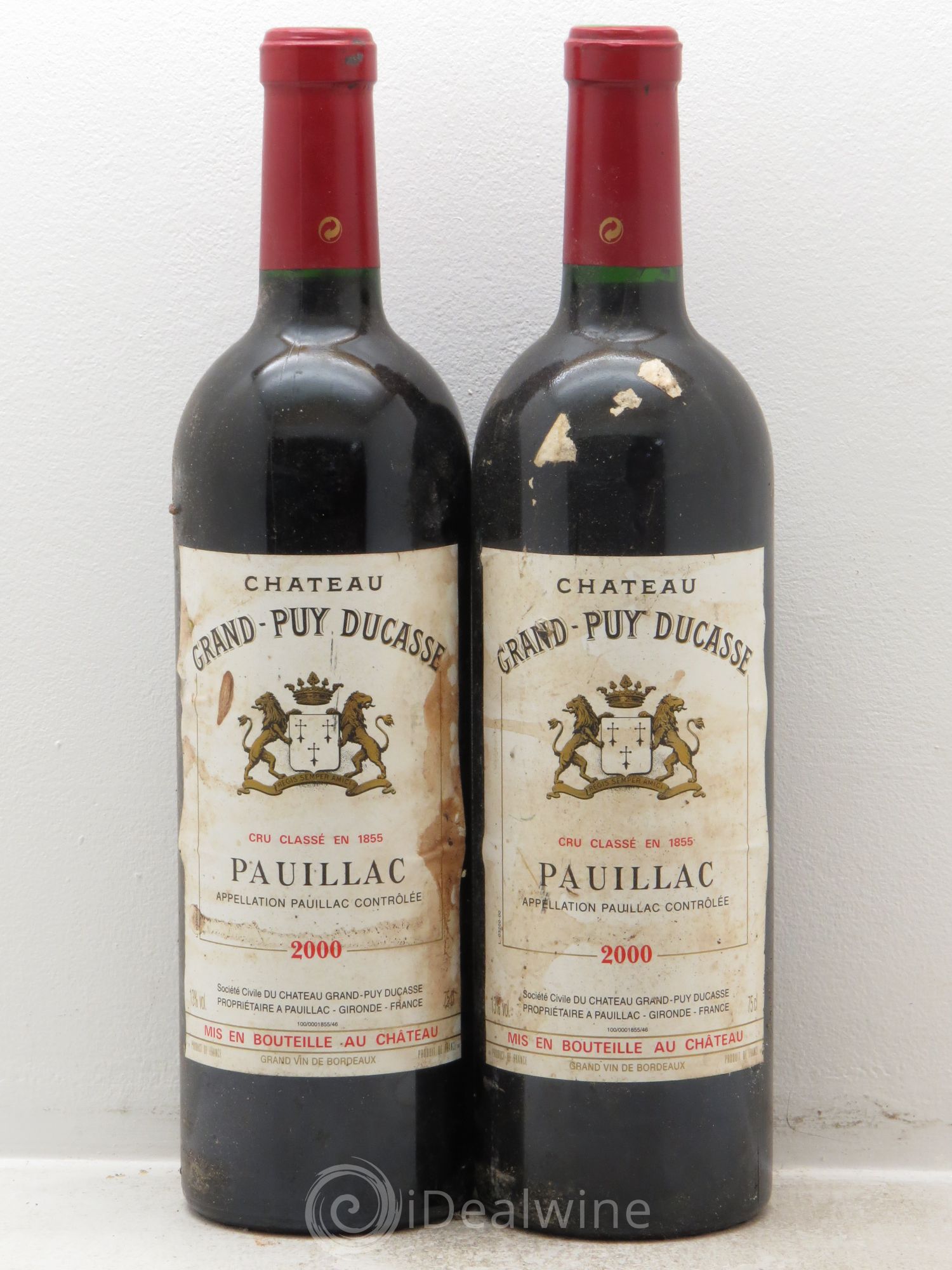Château Grand Puy Ducasse 5ème Grand Cru Classé 2000 - Lot de 2 bouteilles - 0