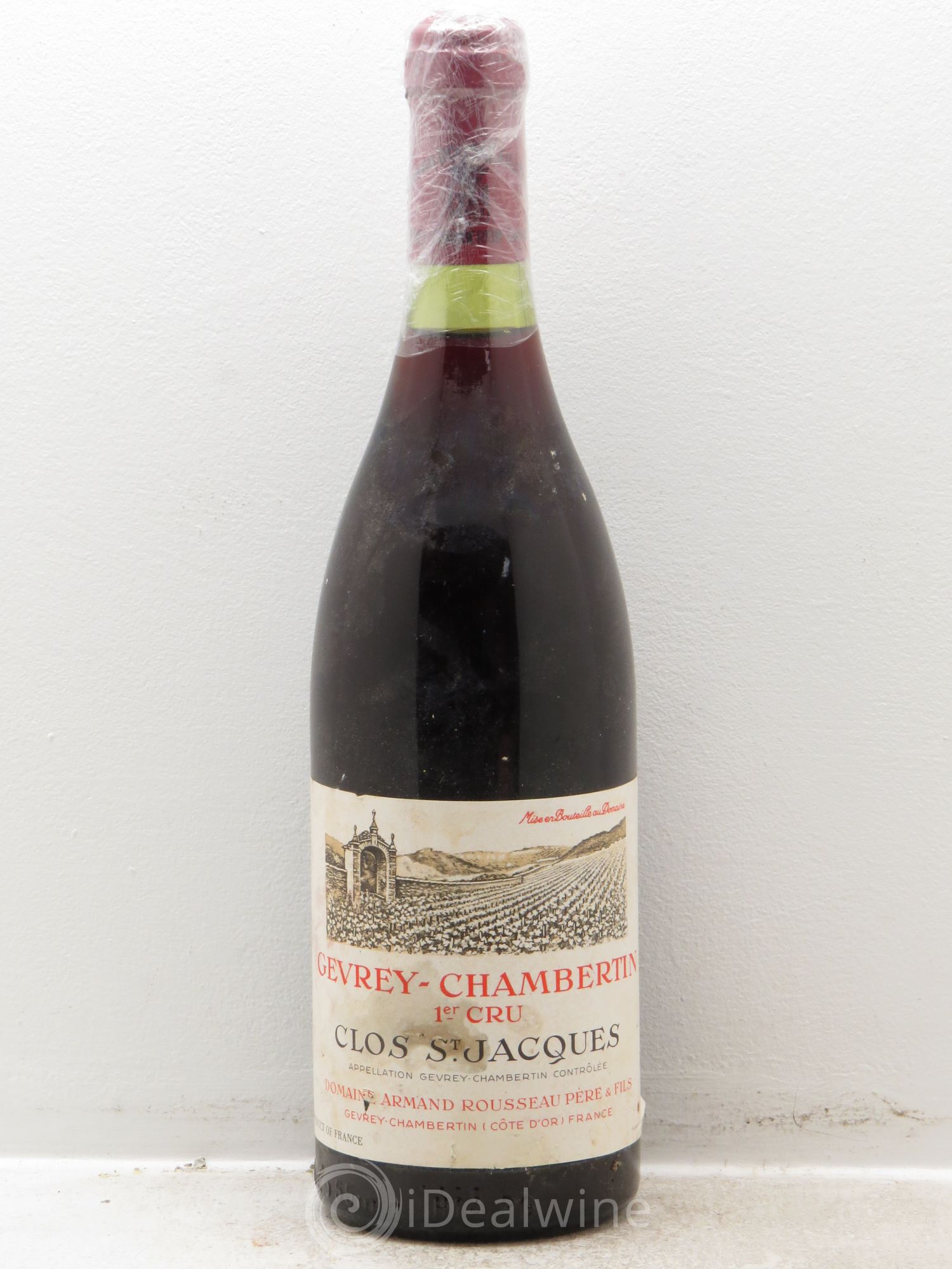 Gevrey-Chambertin 1er Cru Clos Saint-Jacques Armand Rousseau (Domaine) 1980 - Lot de 1 bouteille - 0