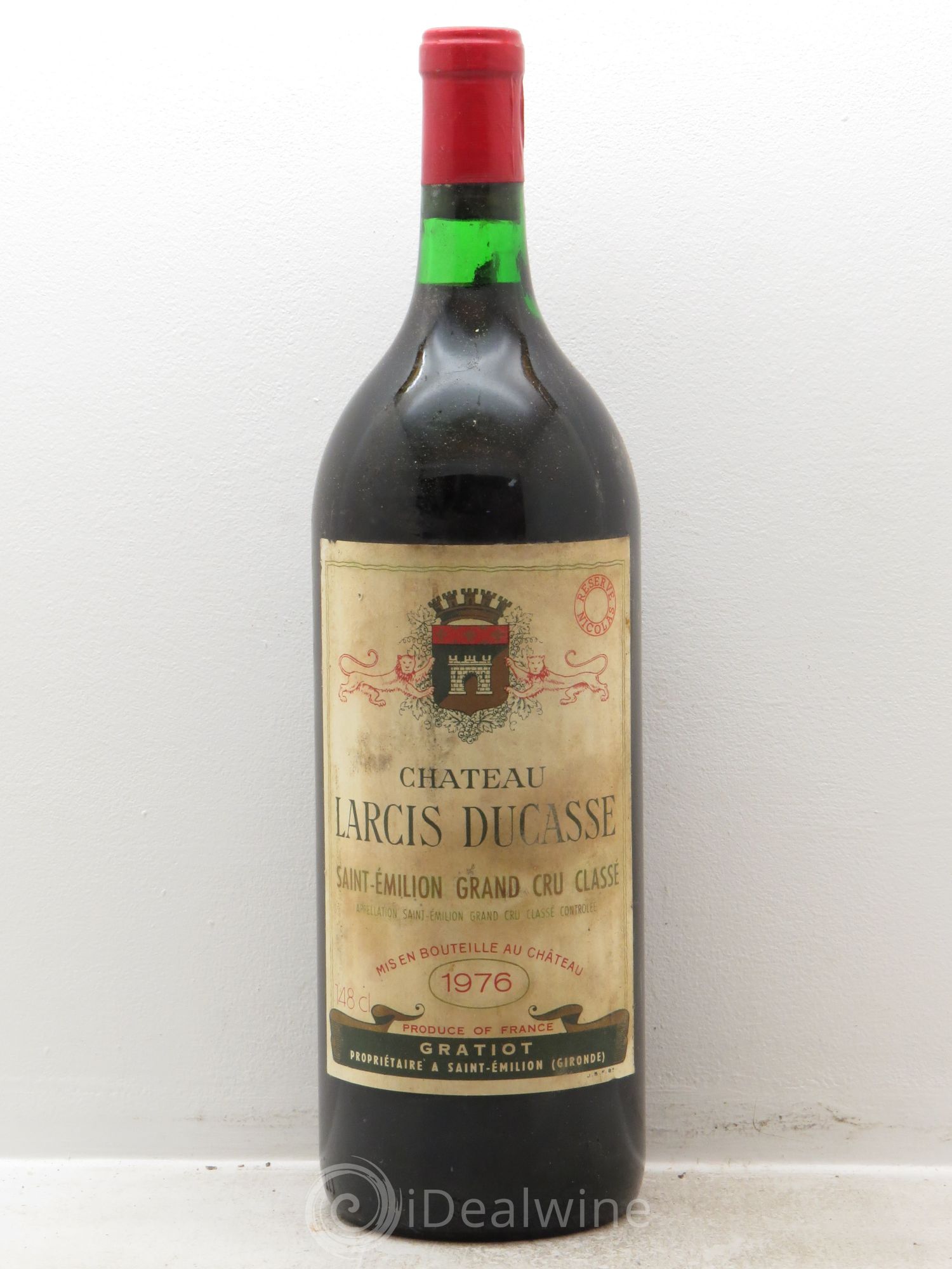 Château Larcis Ducasse 1er Grand Cru Classé B 1976 - Lot de 1 magnum - 0