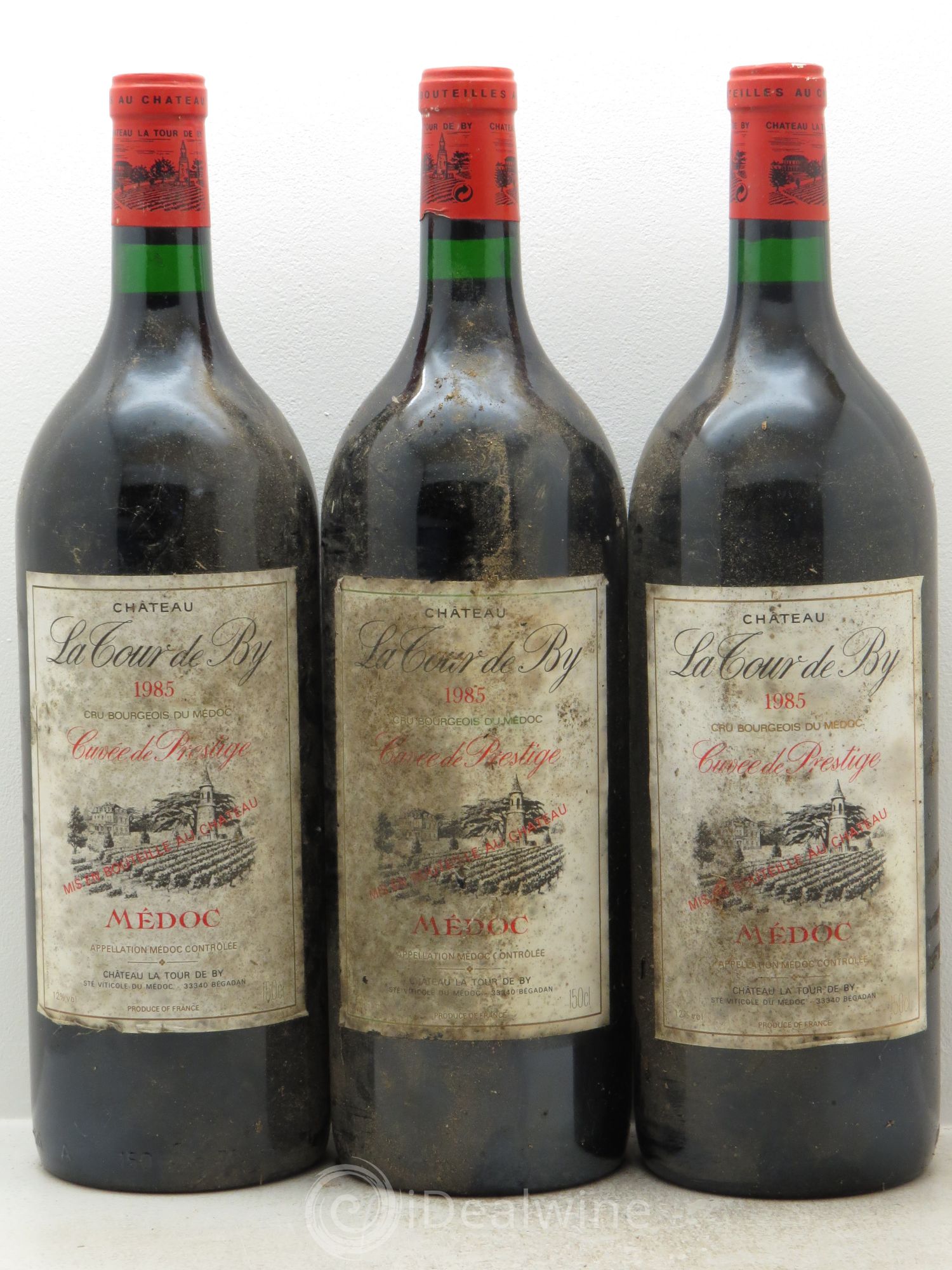 Château La Tour de By Cru Bourgeois 1985 - Lot de 3 magnums - 0