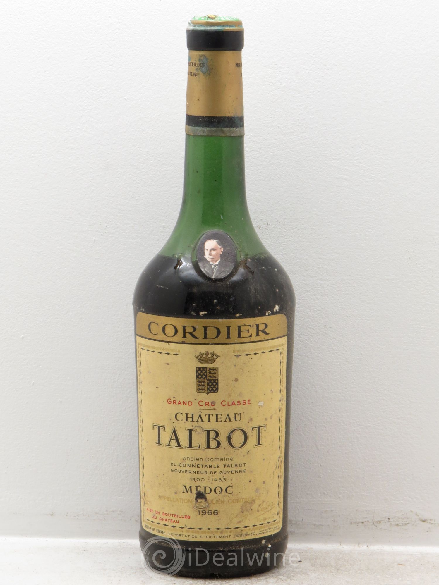Château Talbot 4ème Grand Cru Classé 1966 - Lot de 1 bouteille - 0